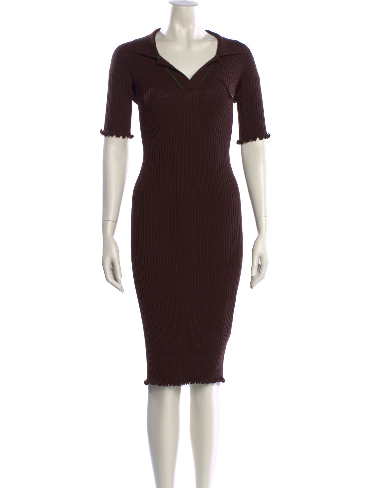 Bottega Veneta Wool Midi Length Dress