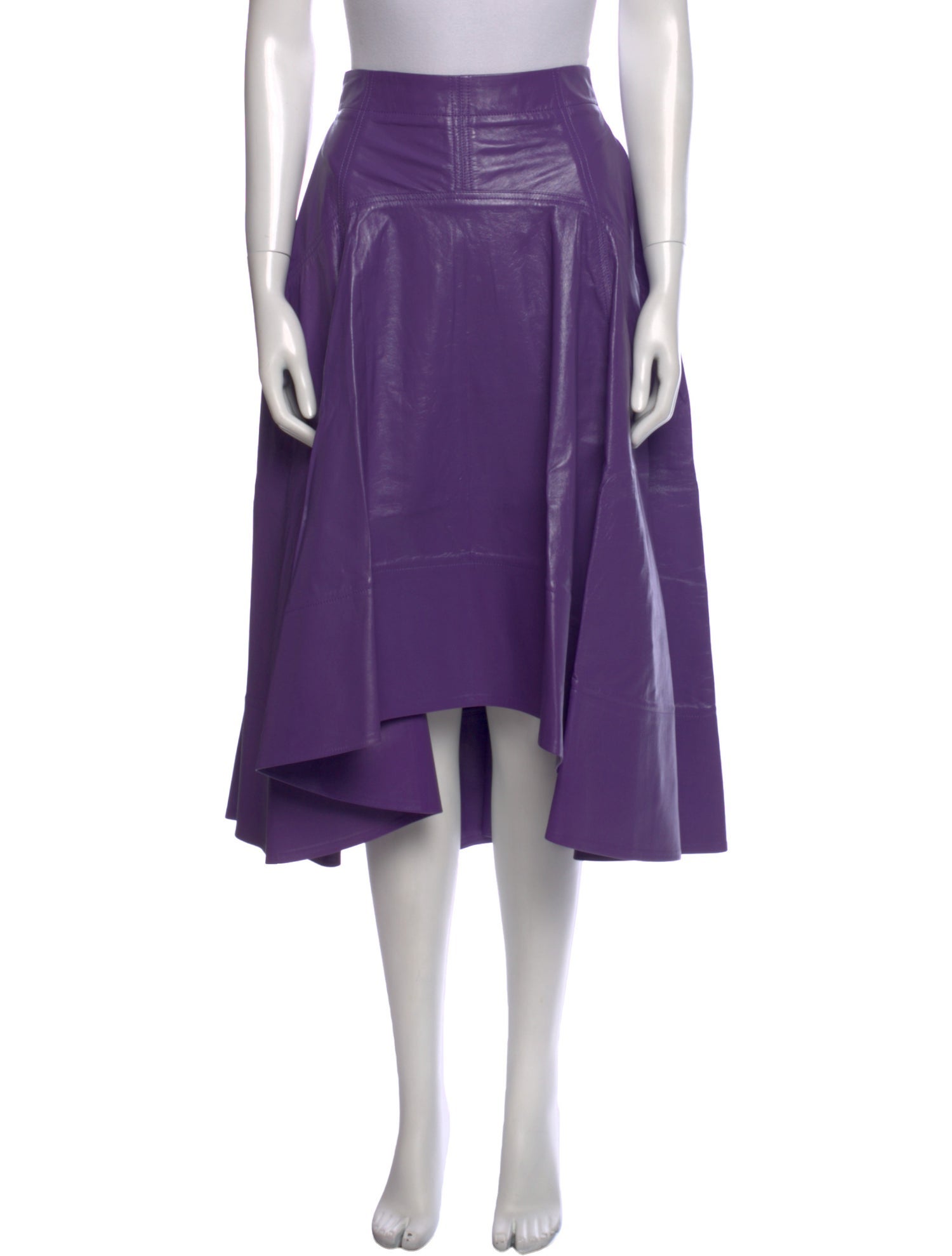 Bottega Veneta Leather Midi Length Skirt w/ Tags