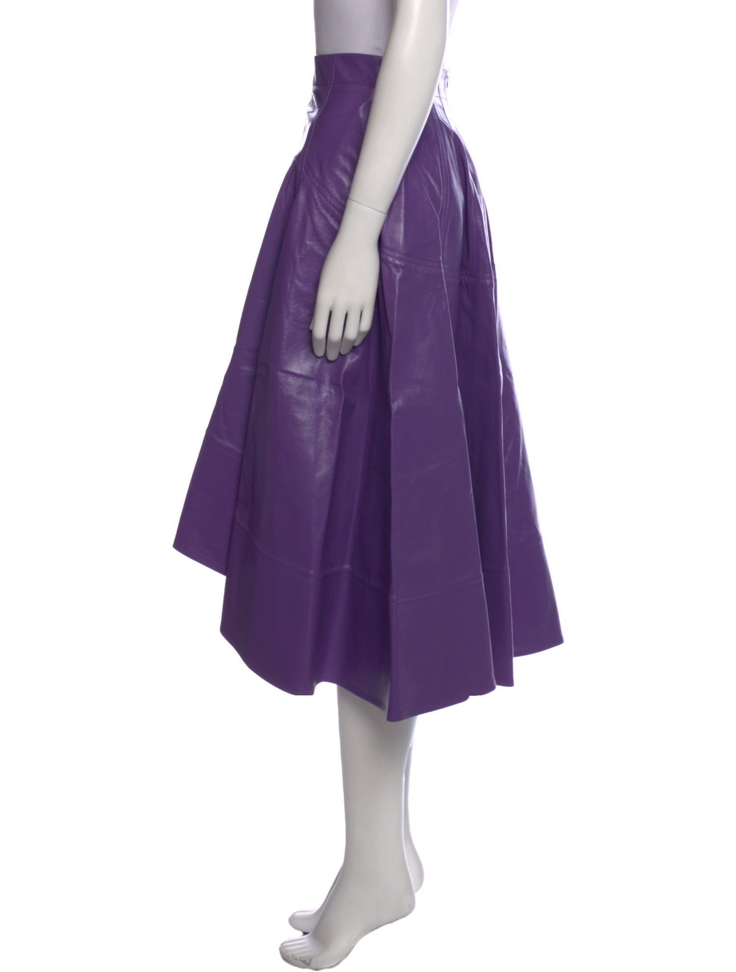 Bottega Veneta Leather Midi Length Skirt w/ Tags