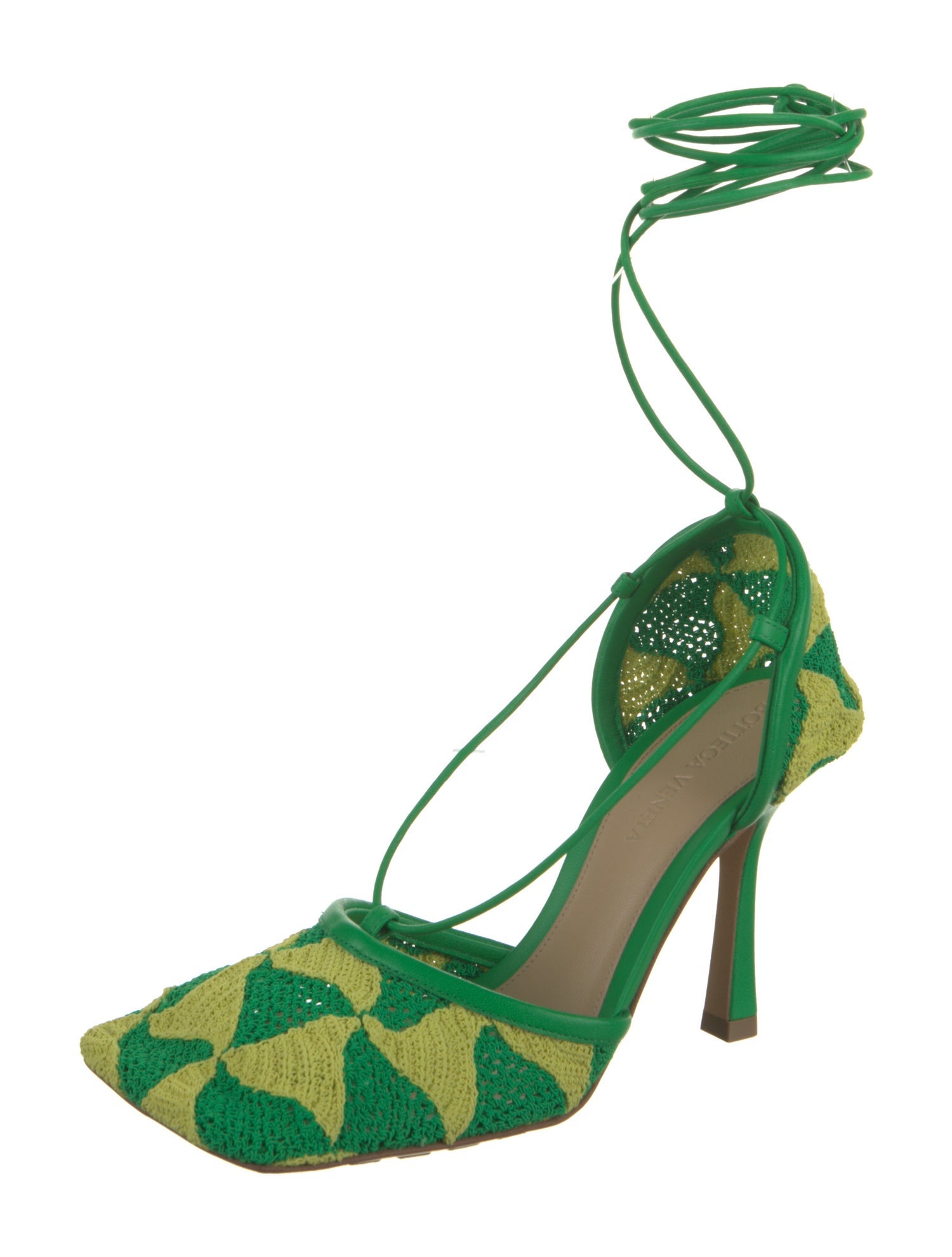 Bottega Veneta Colorblock Pattern D'Orsay Pumps