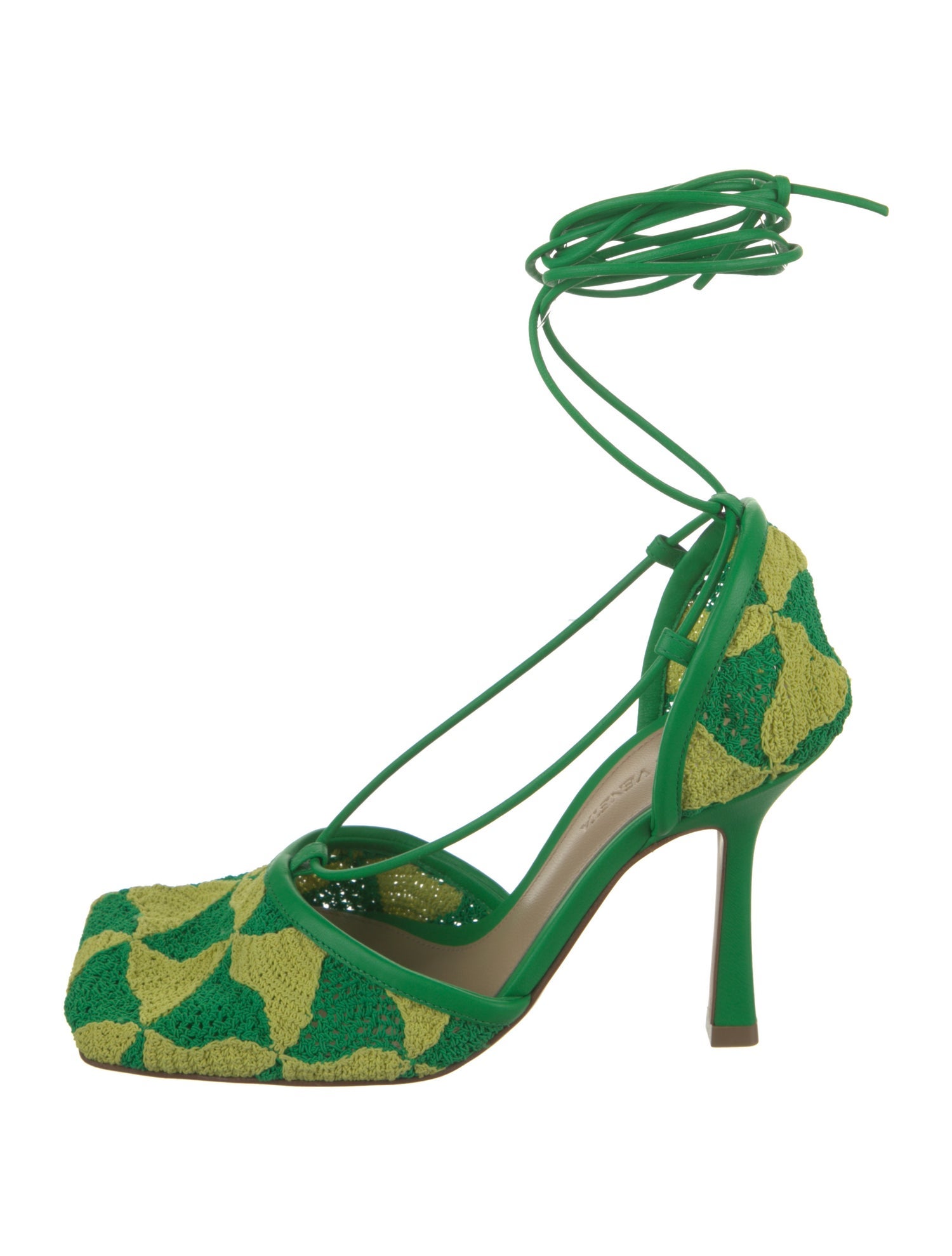 Bottega Veneta Colorblock Pattern Slingback Pumps