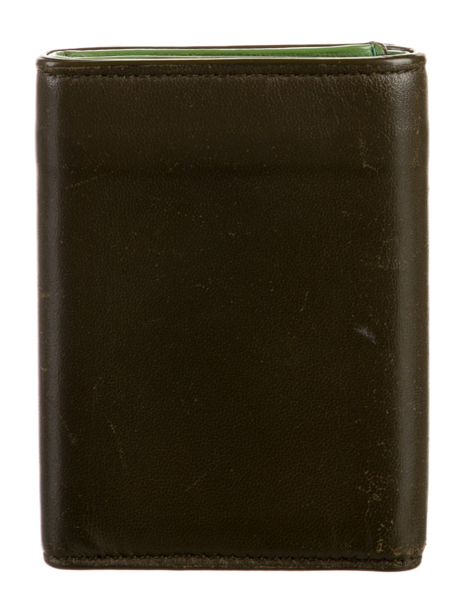 Bottega Veneta Intrecciato Weave Leather Compact Wallet