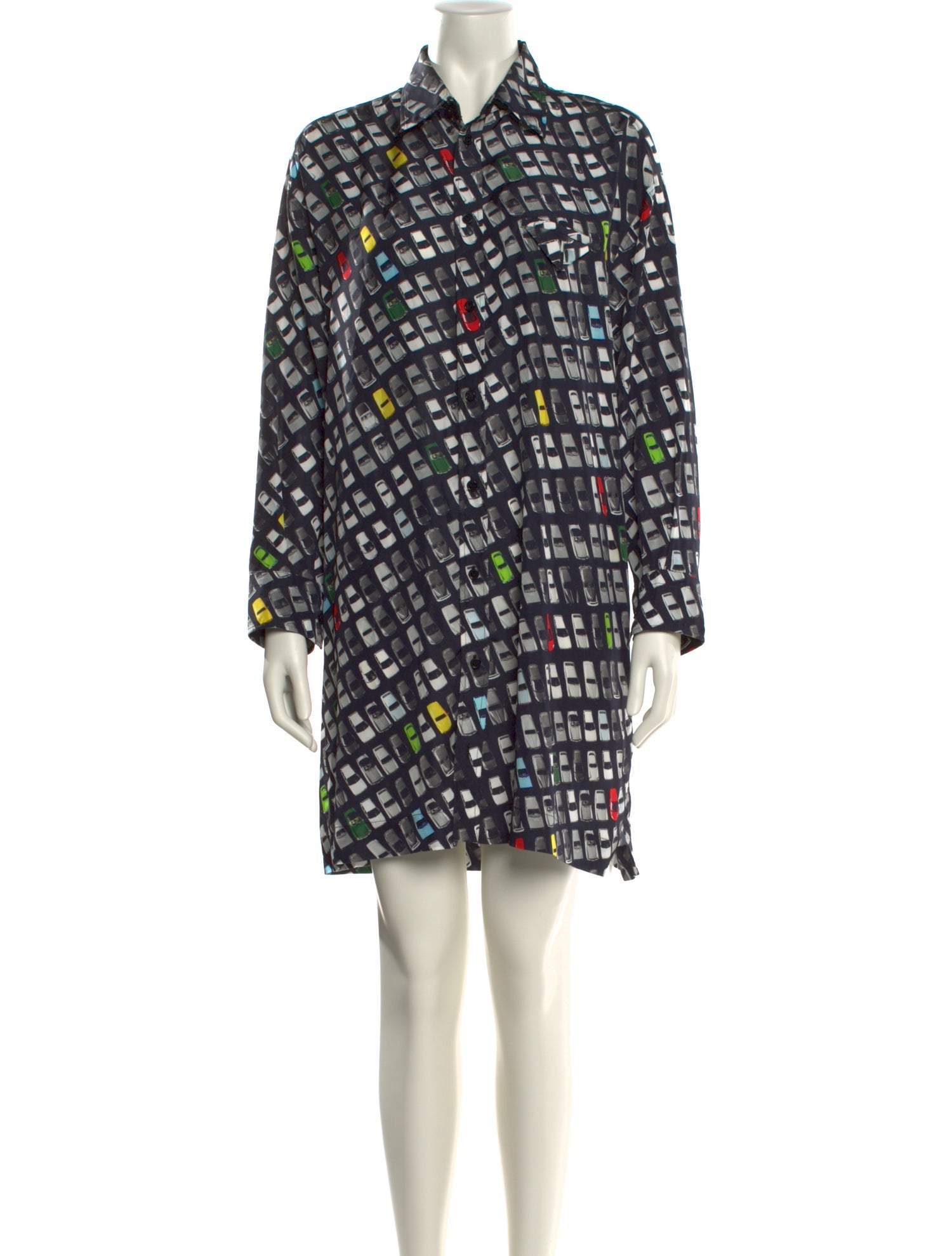 Bottega Veneta Plaid Print Mini Dress