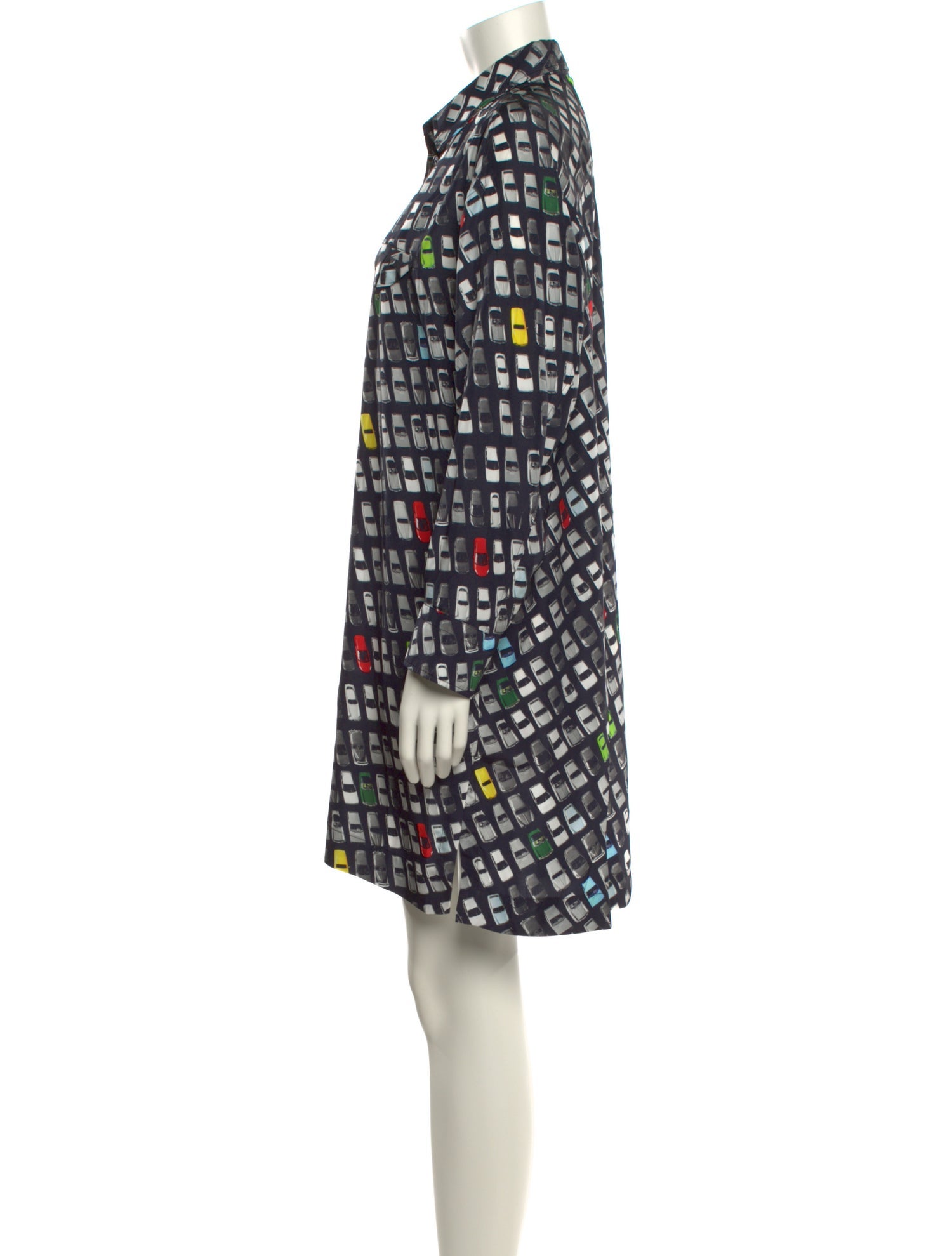 Bottega Veneta Plaid Print Mini Dress