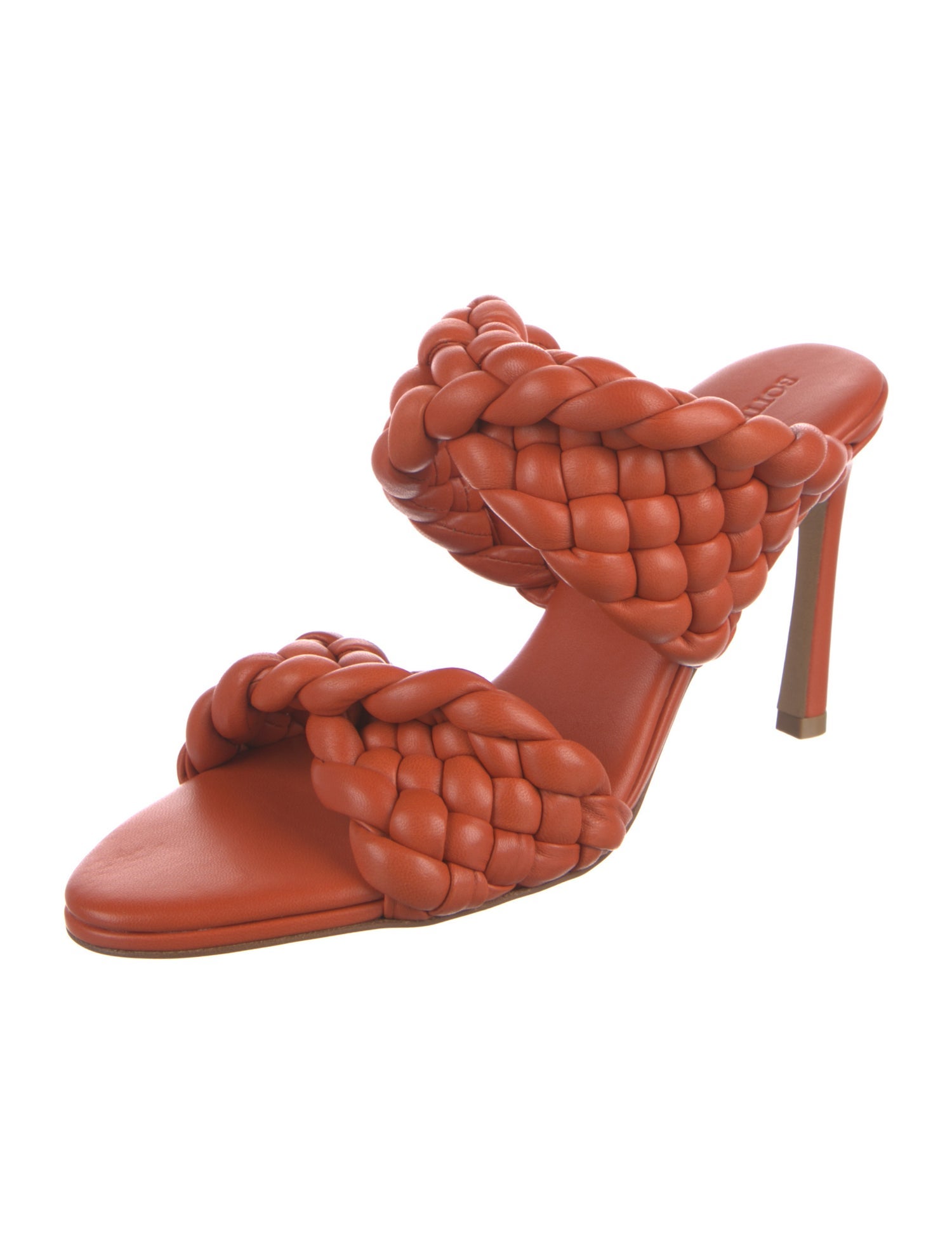 Bottega Veneta Intrecciato Weave Leather Slides