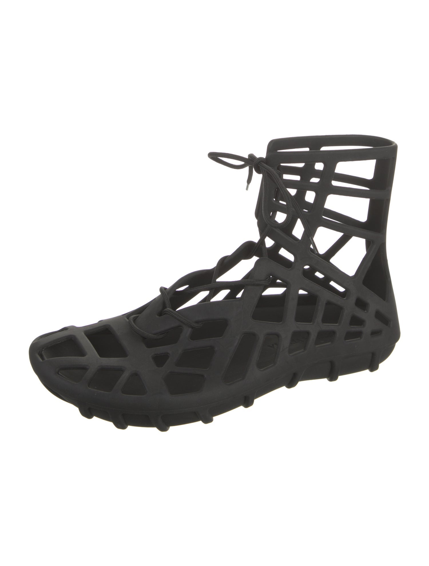 Bottega Veneta Rubber Lasercut Accents Sandals
