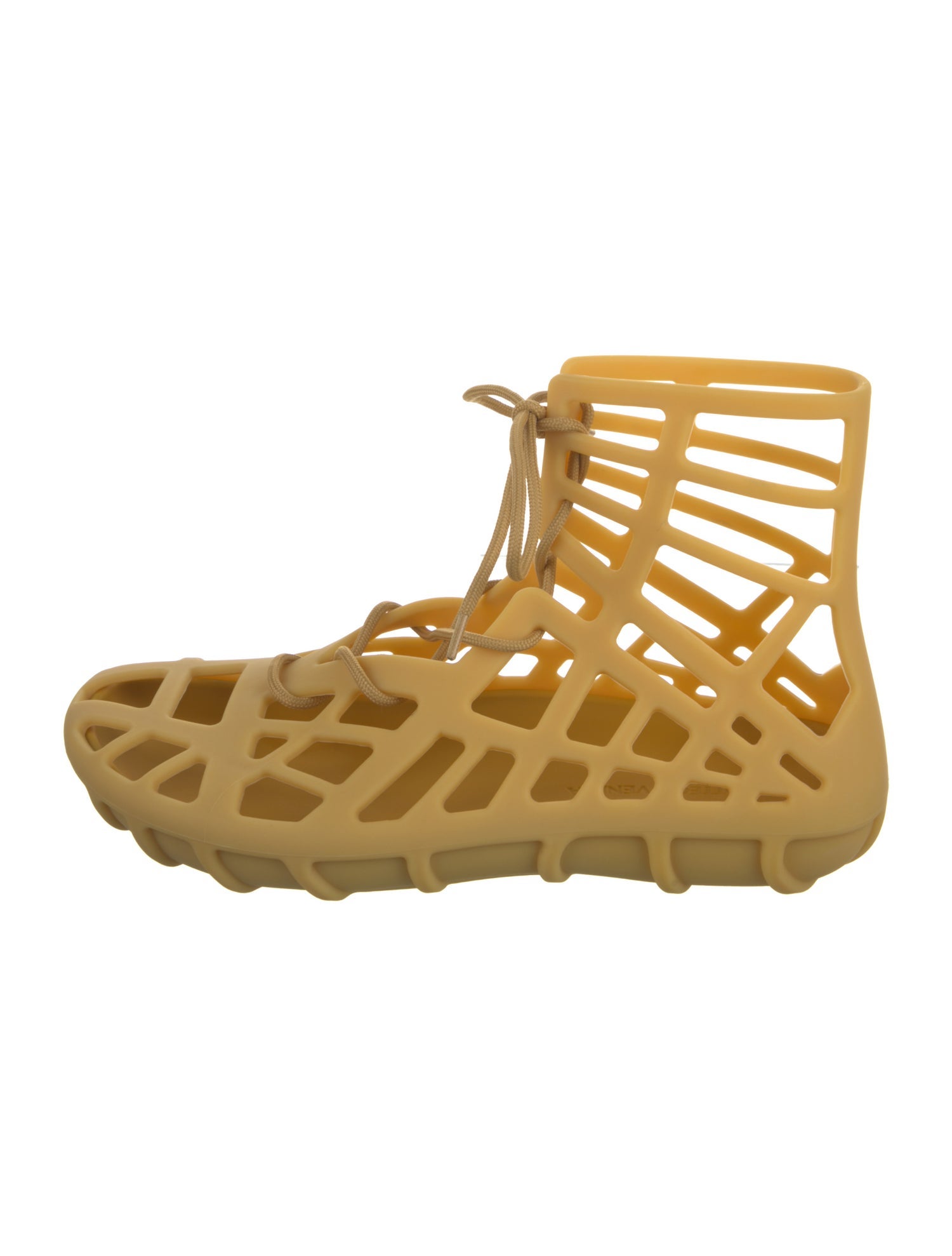 Bottega Veneta Rubber Lasercut Accents Sandals