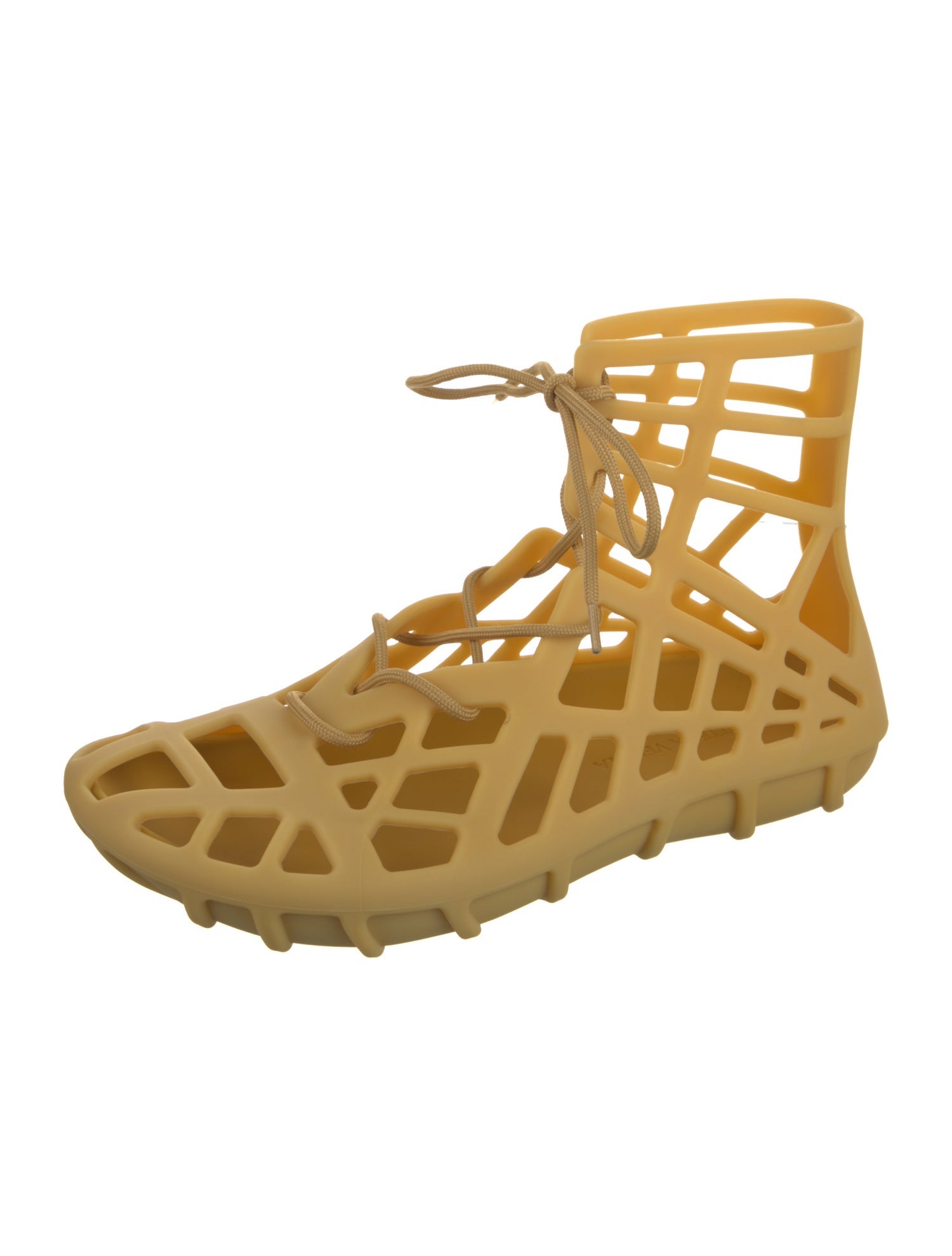 Bottega Veneta Rubber Lasercut Accents Sandals