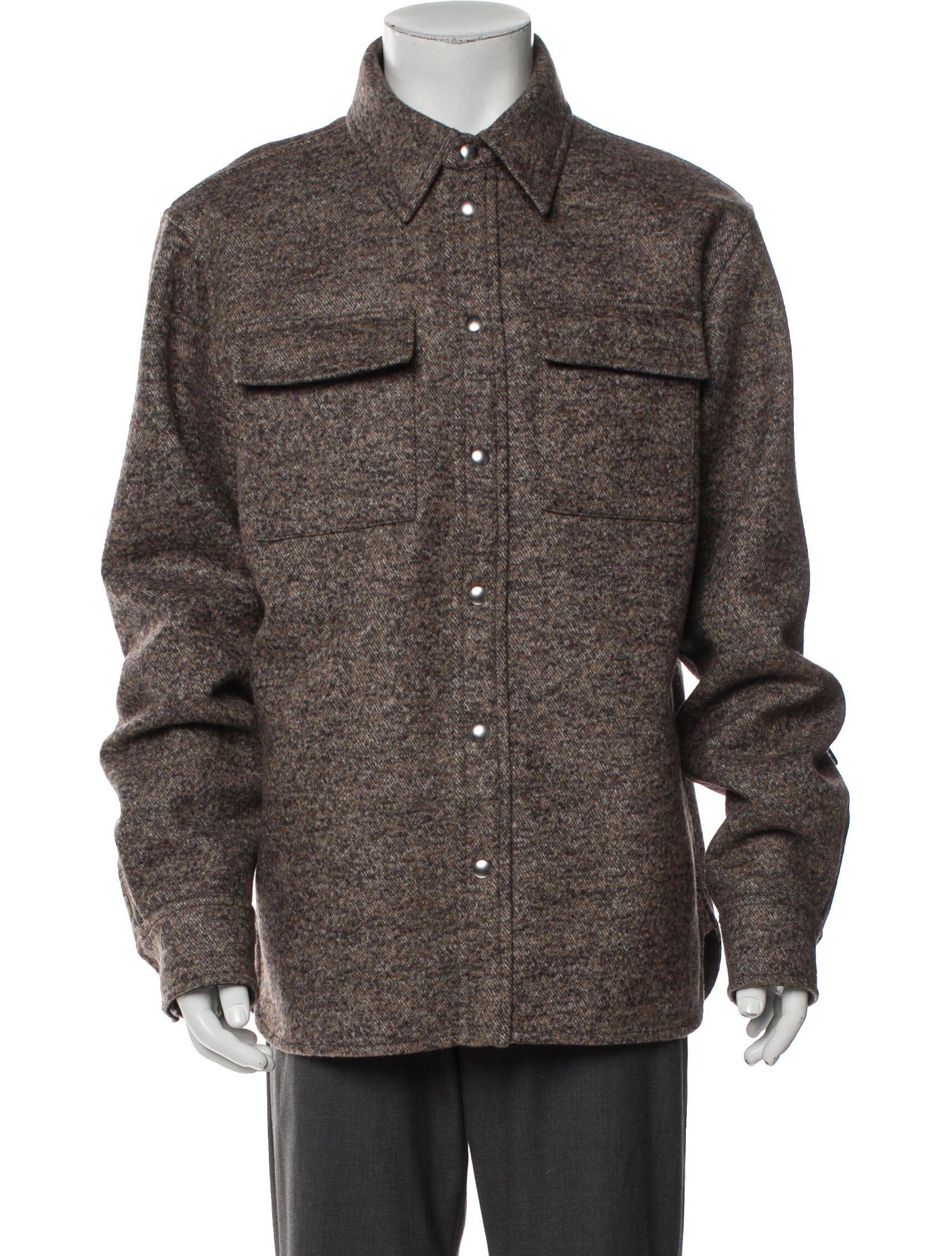 Bottega Veneta Wool Printed Utility Jacket w/ Tags
