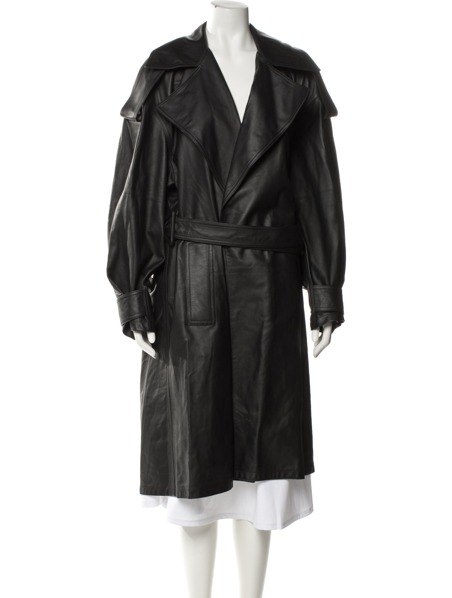 Bottega Veneta Lambskin Trench Coat