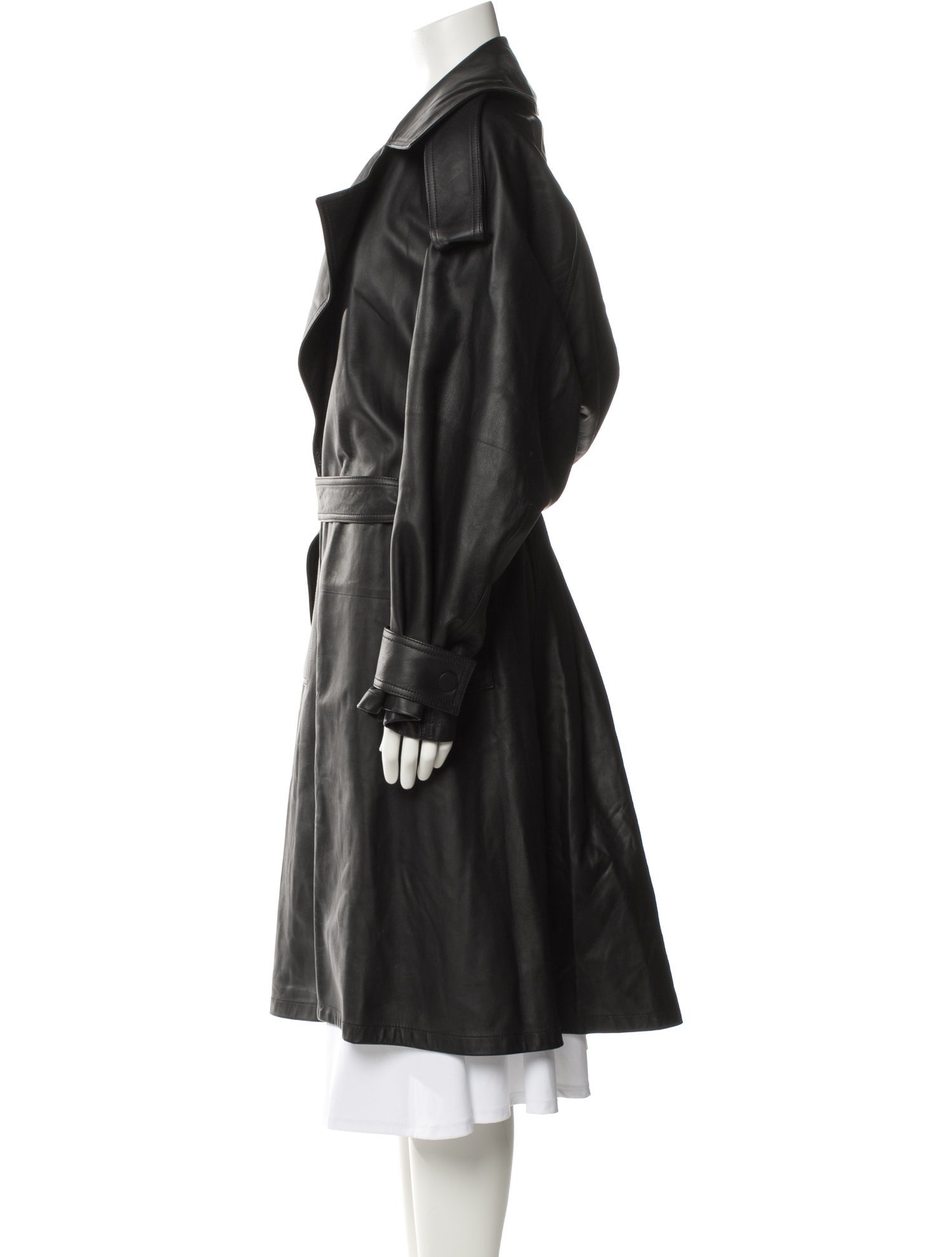 Bottega Veneta Lambskin Trench Coat