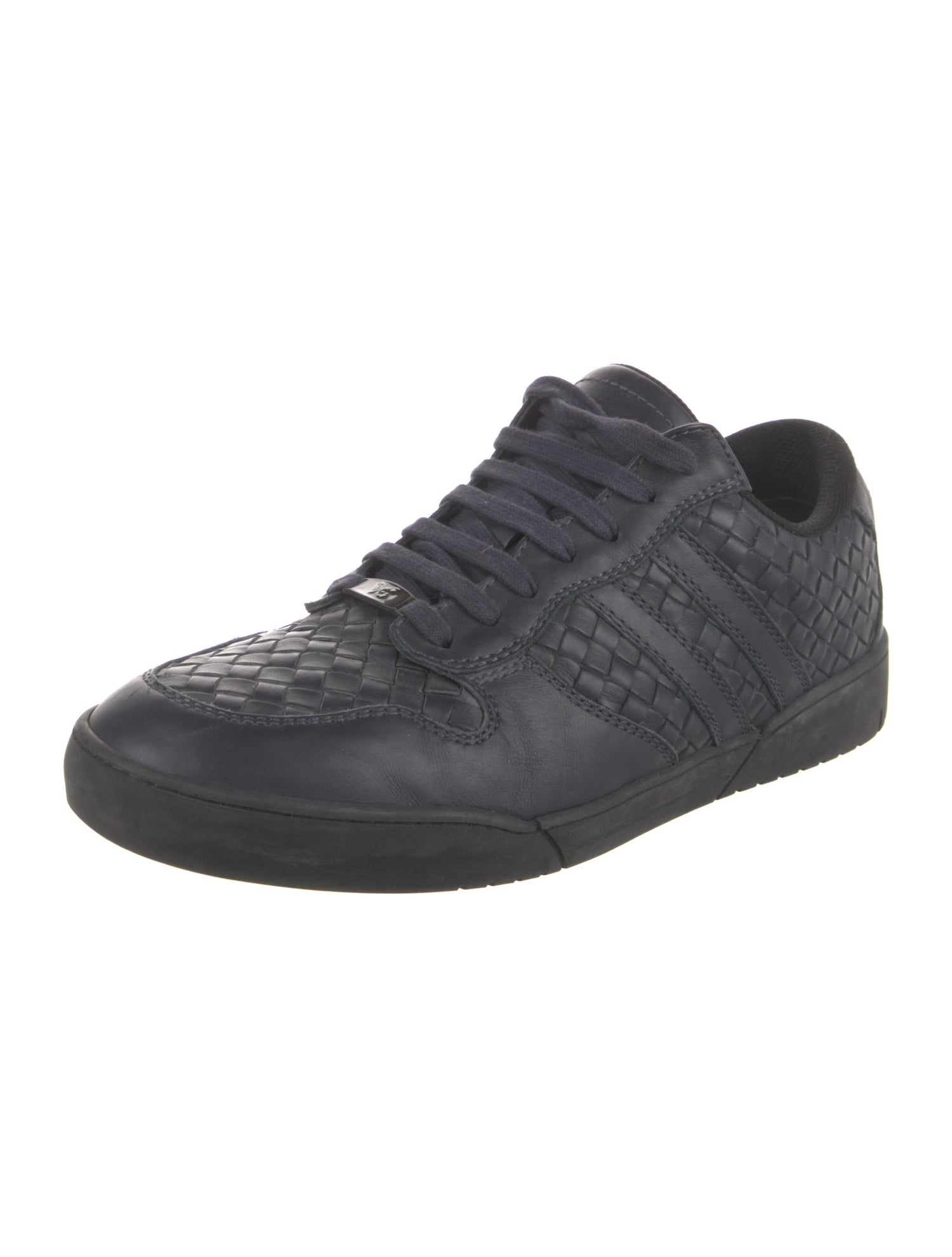 Bottega Veneta Intrecciato Weave Leather Sneakers
