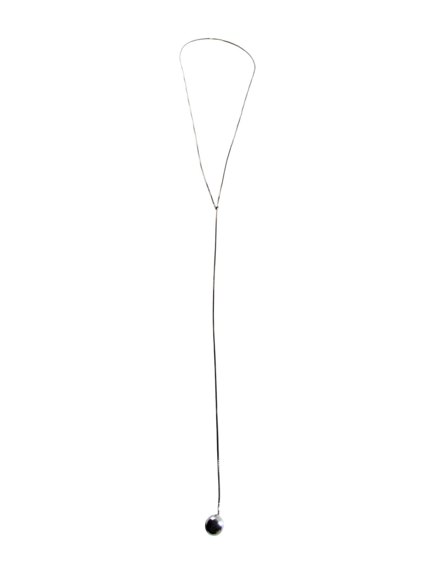 Bottega Veneta Adjustable Sphere Lavalier Necklace