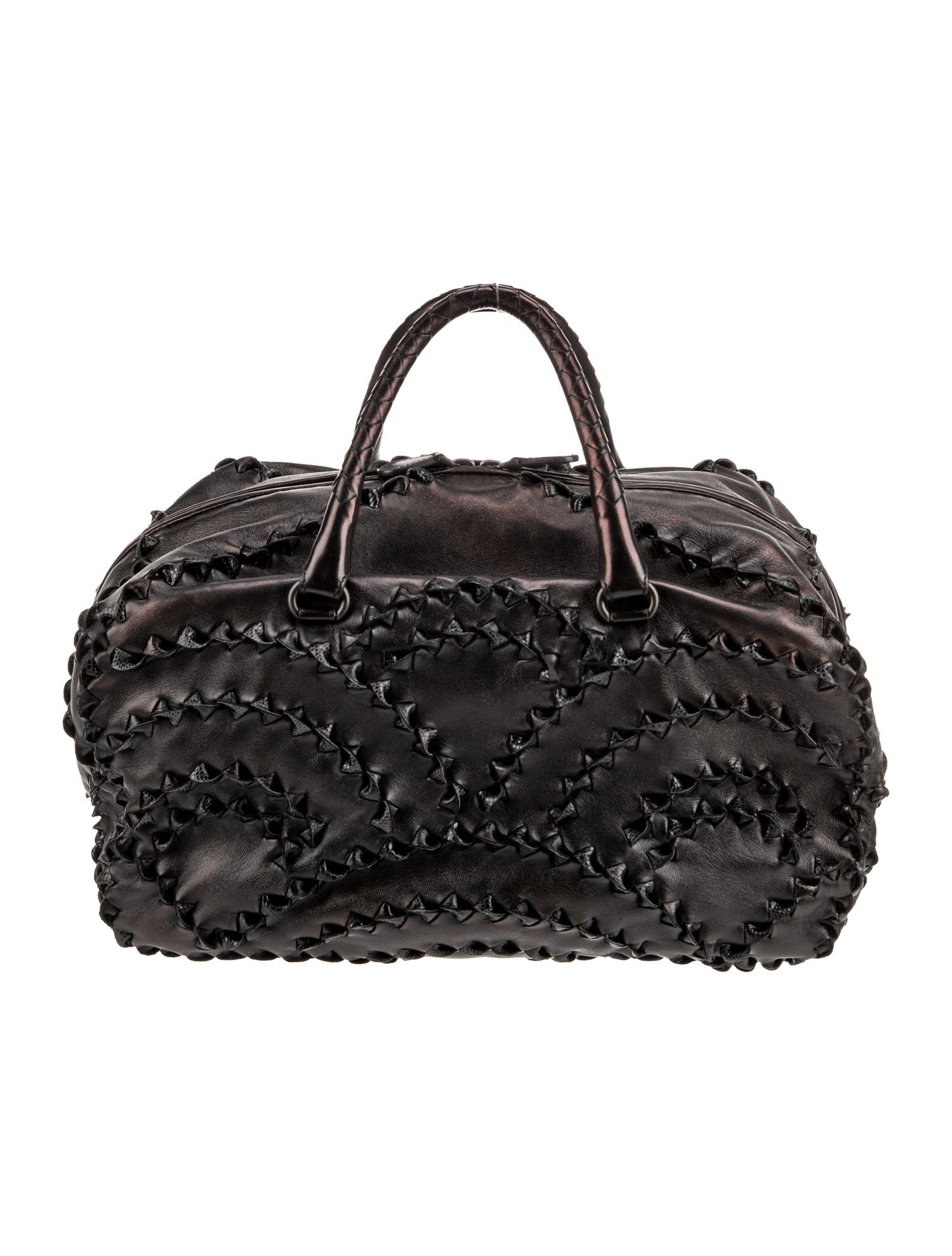 Bottega Veneta Leather Top Handle Bag Vintage