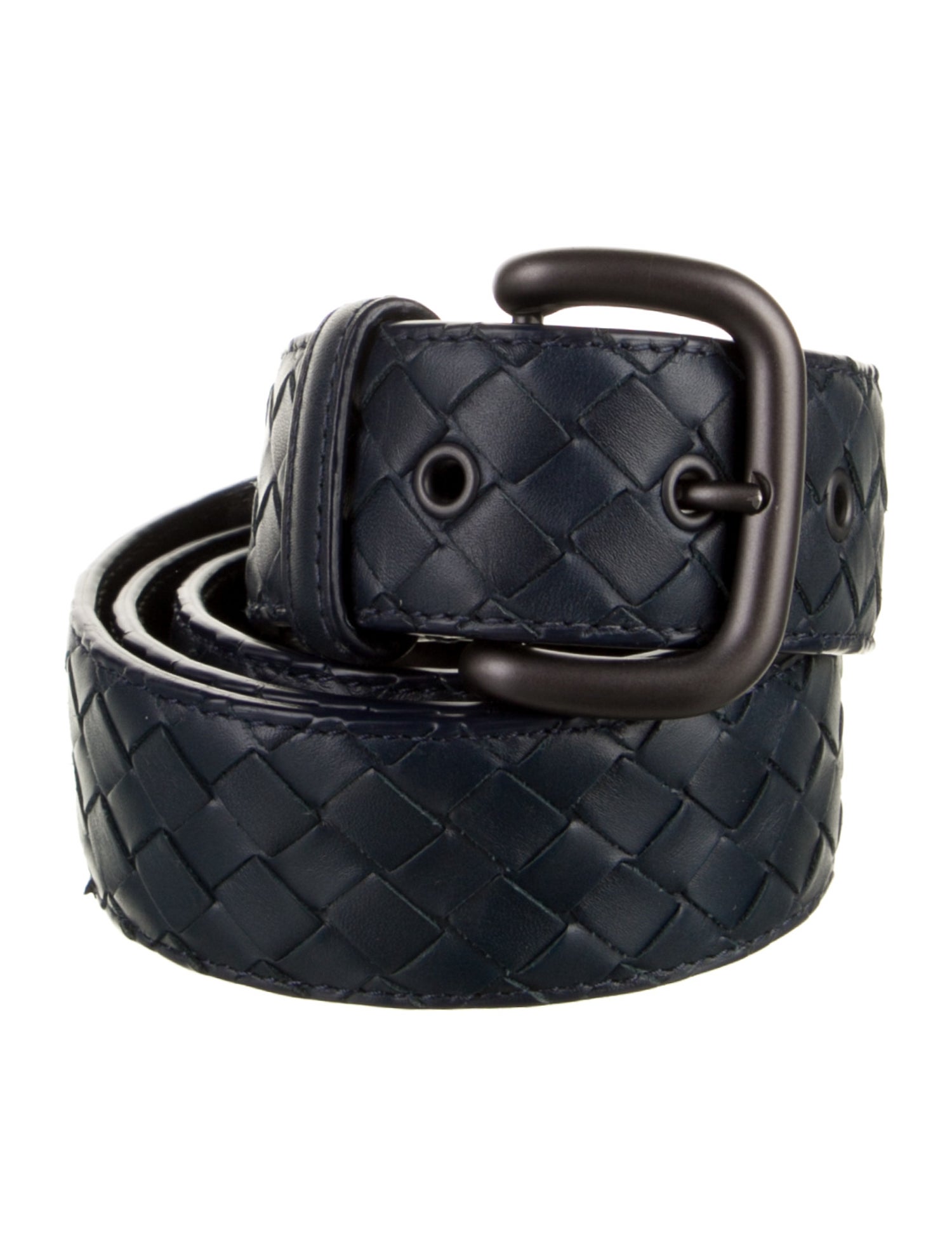Bottega Veneta Intrecciato Weave Leather Belt