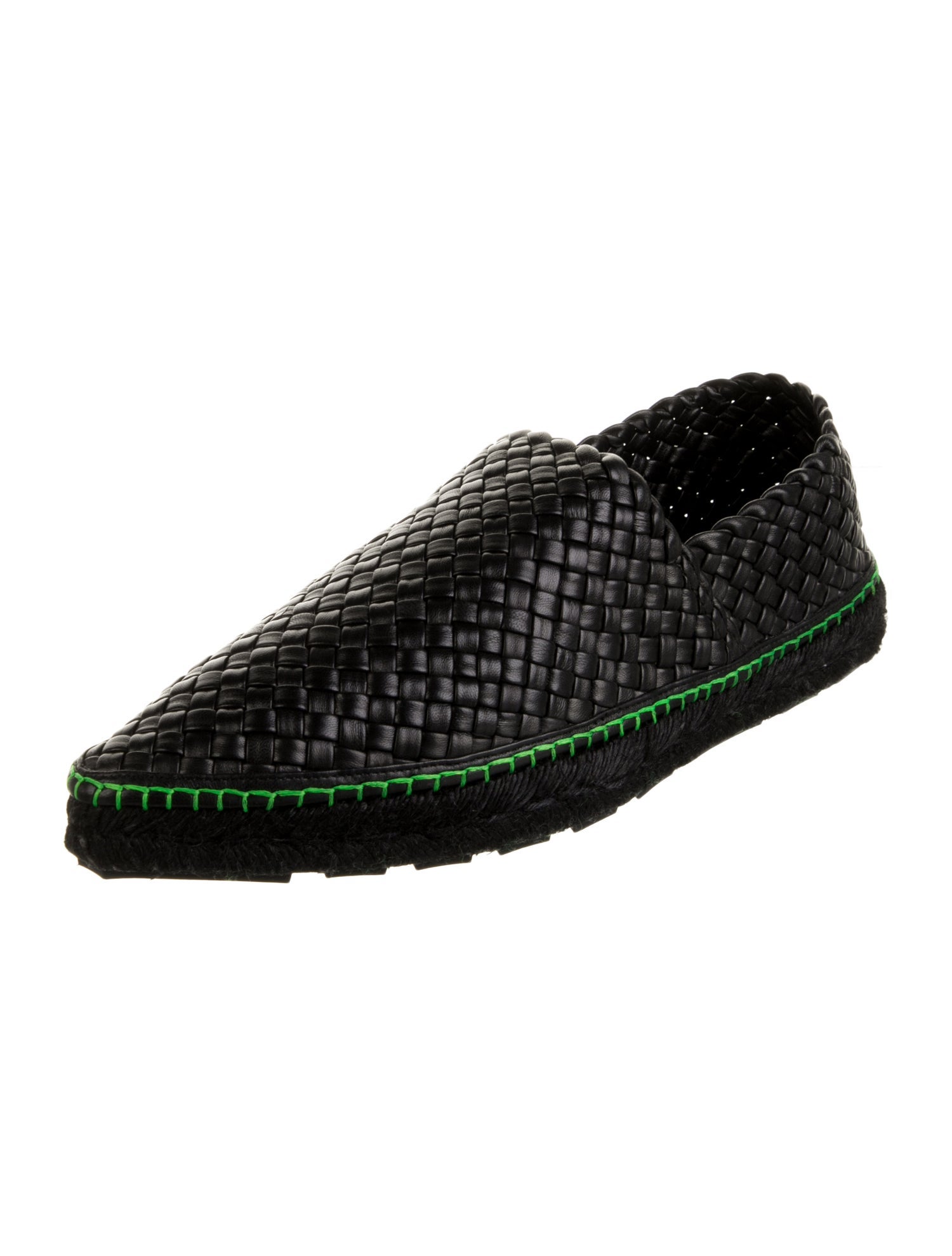 Bottega Veneta Intrecciato Weave Leather Espadrilles w/ Tags