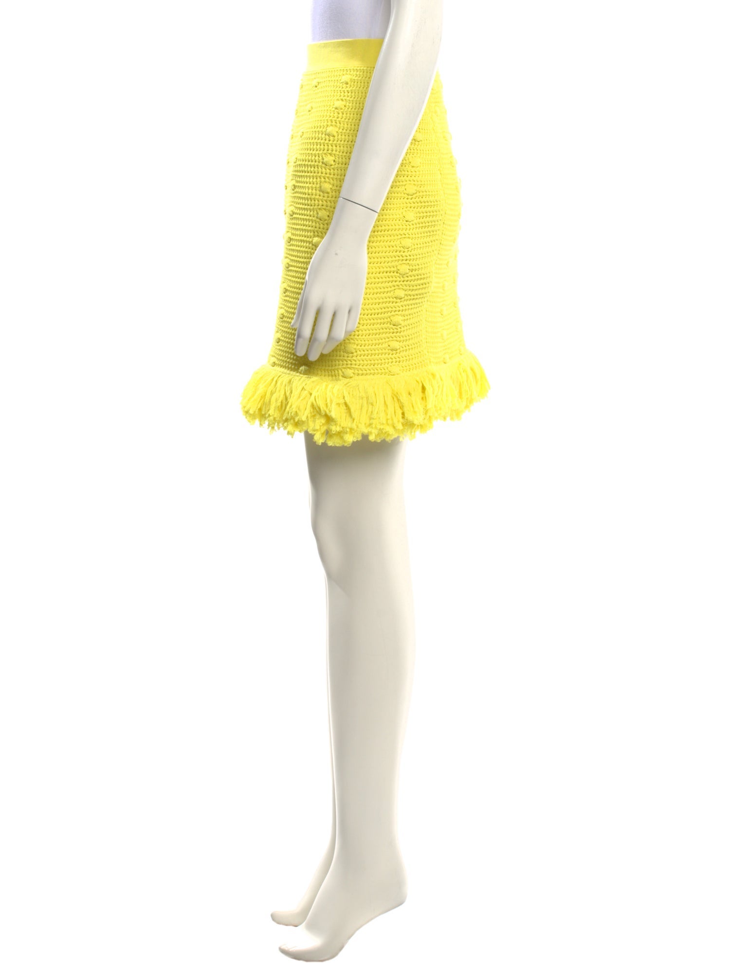 Bottega Veneta Fringe Trim Accent Mini Skirt w/ Tags