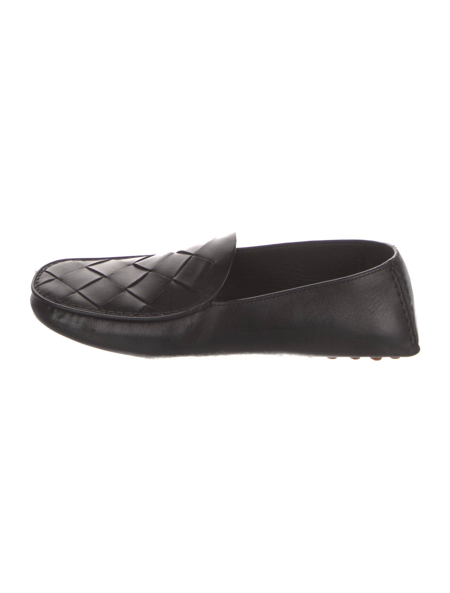 Bottega Veneta Intrecciato Weave Leather Loafers