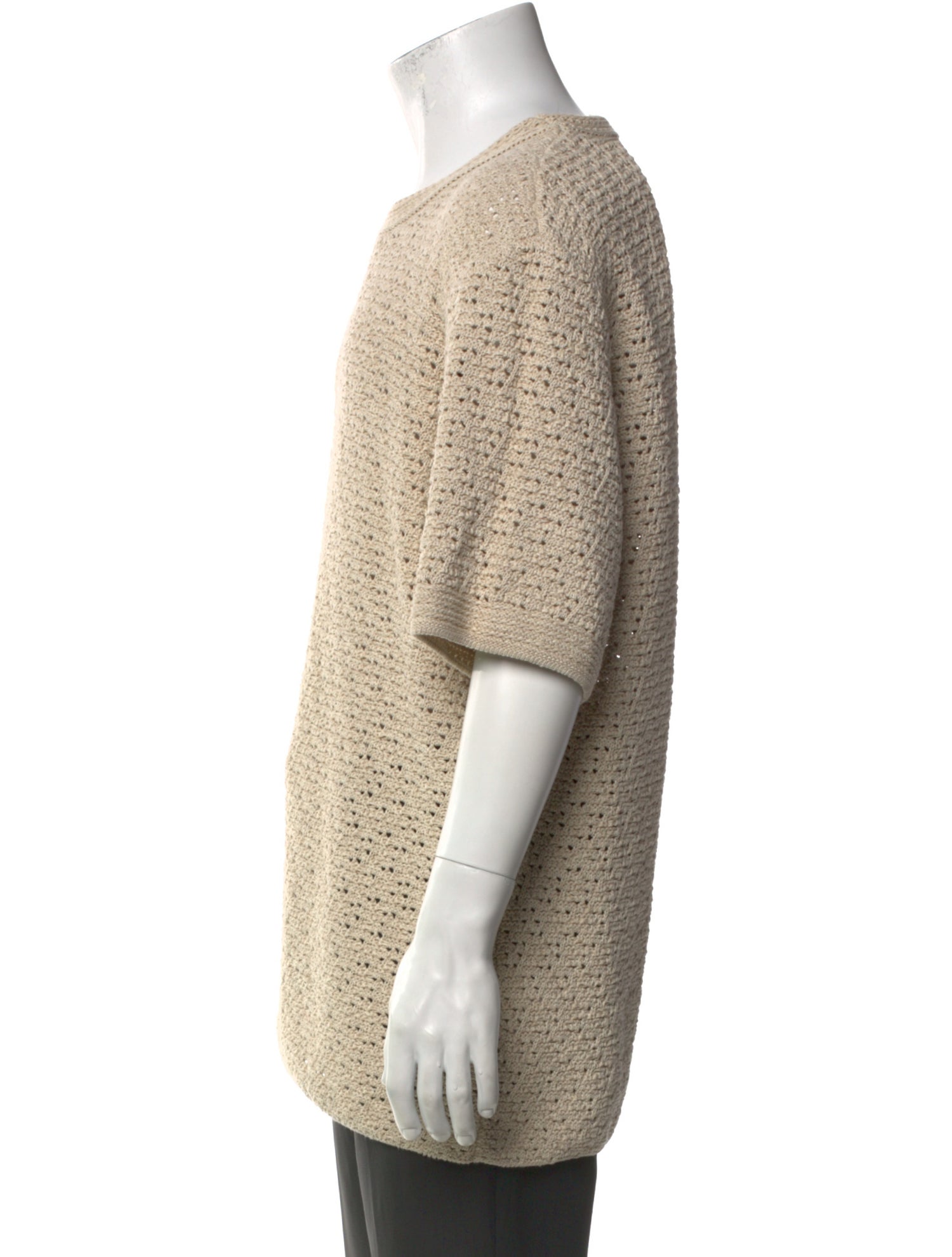 Bottega Veneta Crew Neck Three-Quarter Sleeve Pullover
