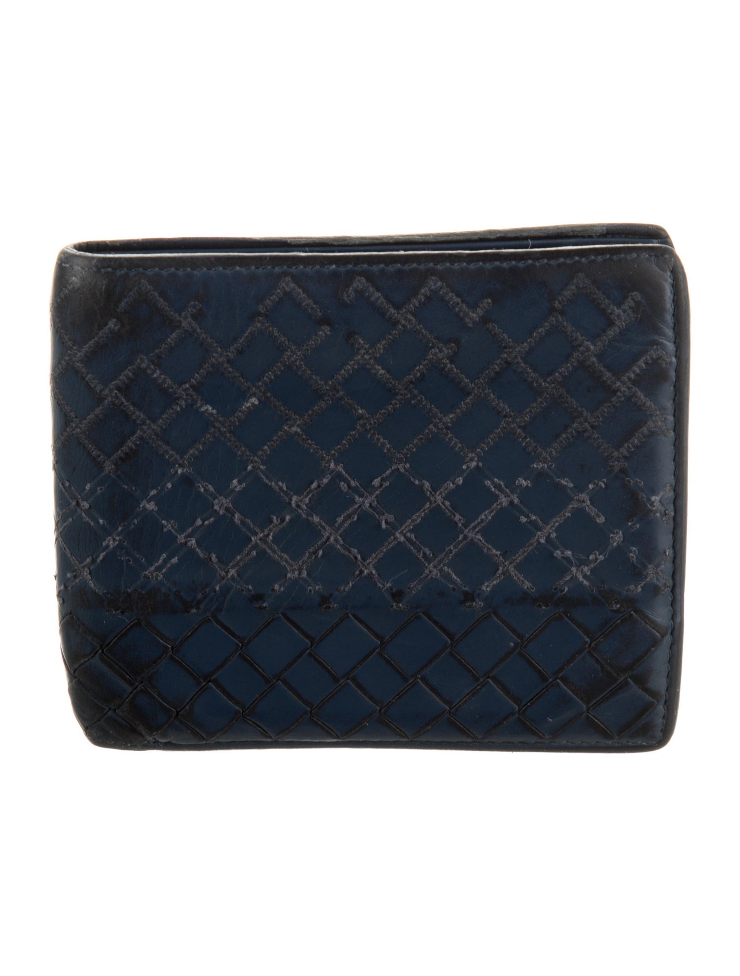 Bottega Veneta Intrecciato Weave Leather Wallet
