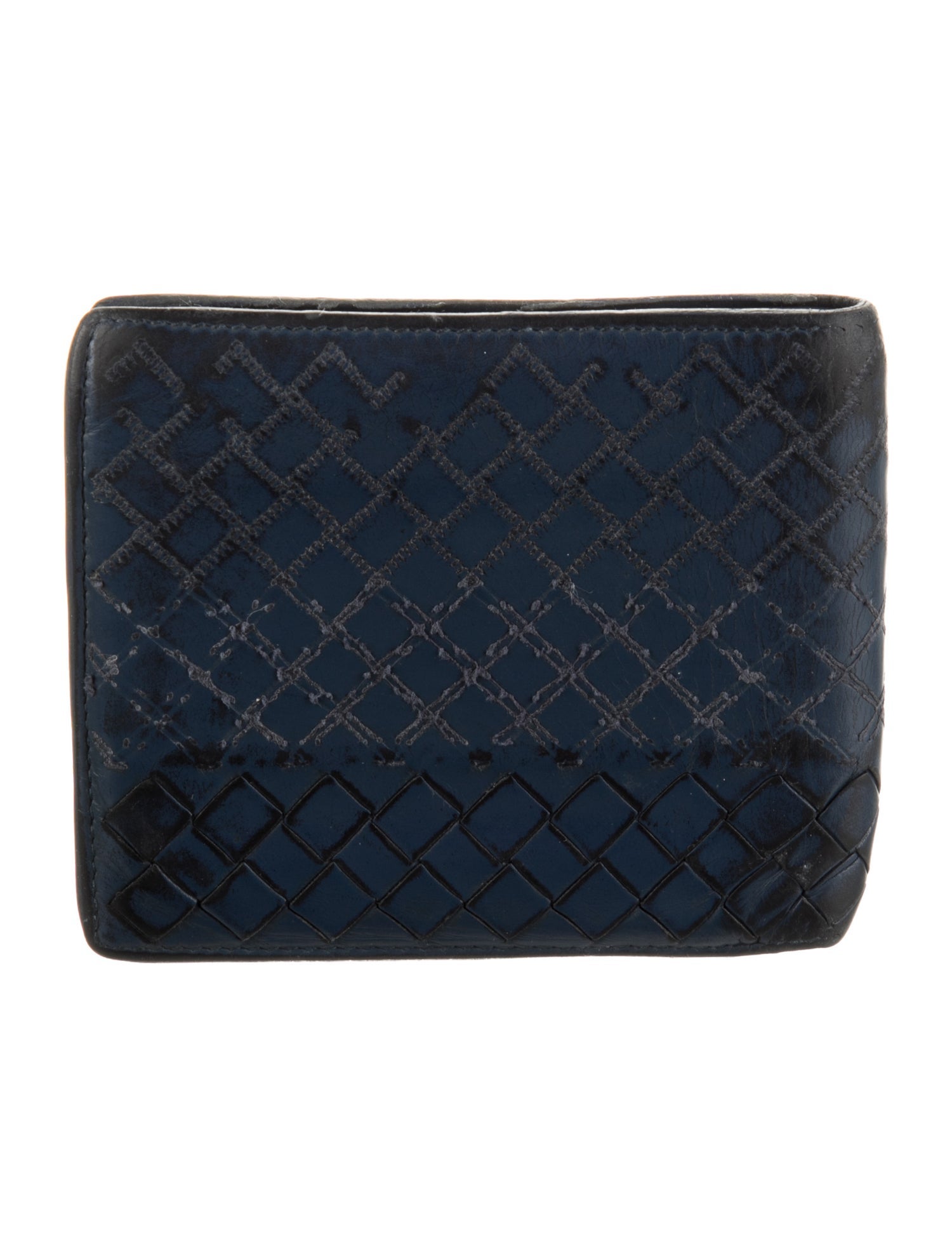 Bottega Veneta Intrecciato Weave Leather Wallet