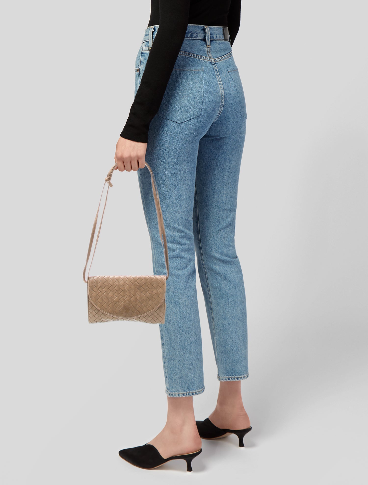 Bottega Veneta Intrecciato Shoulder Bag - Neutrals Shoulder Bags