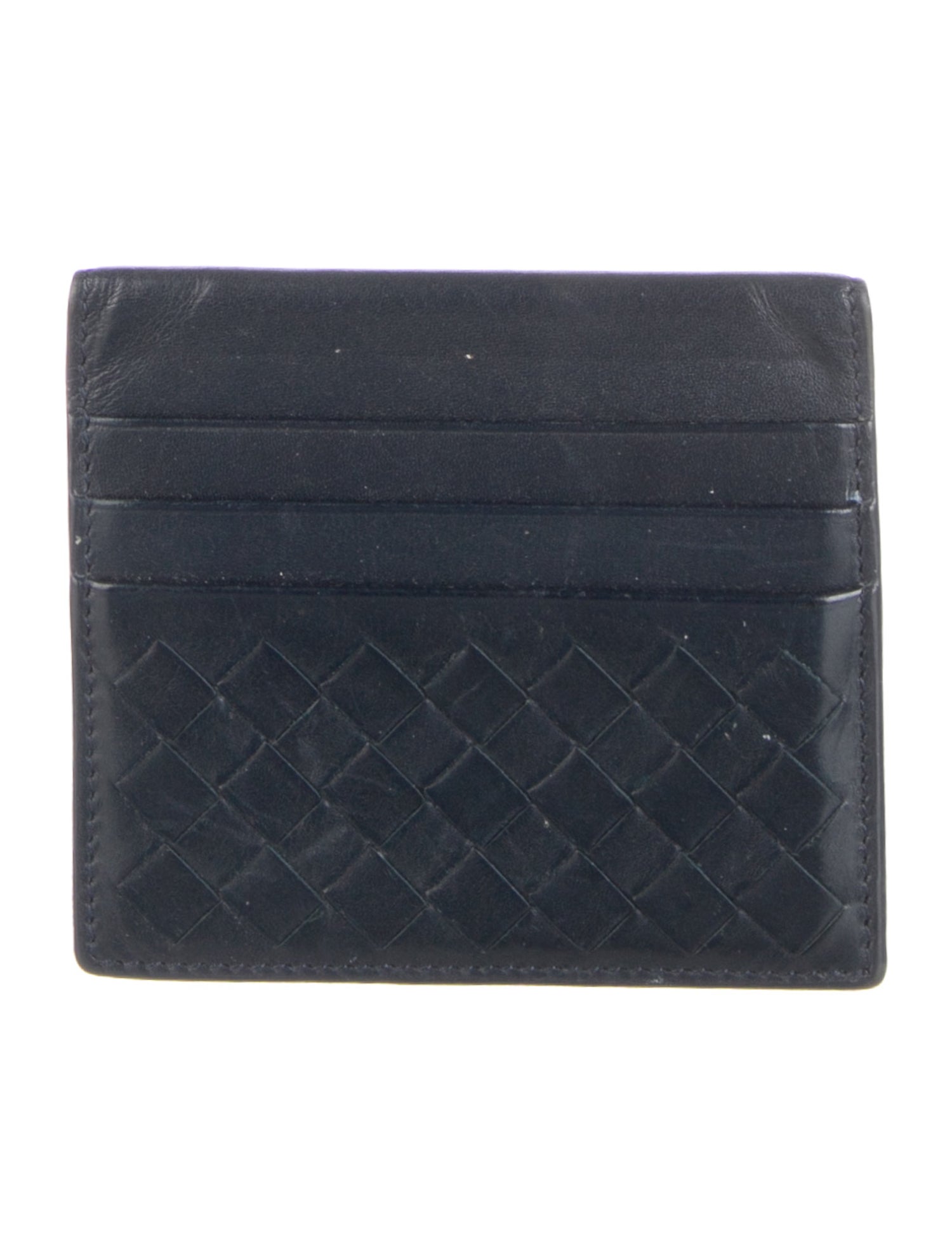 Bottega Veneta Intrecciato Weave Leather Card Holder
