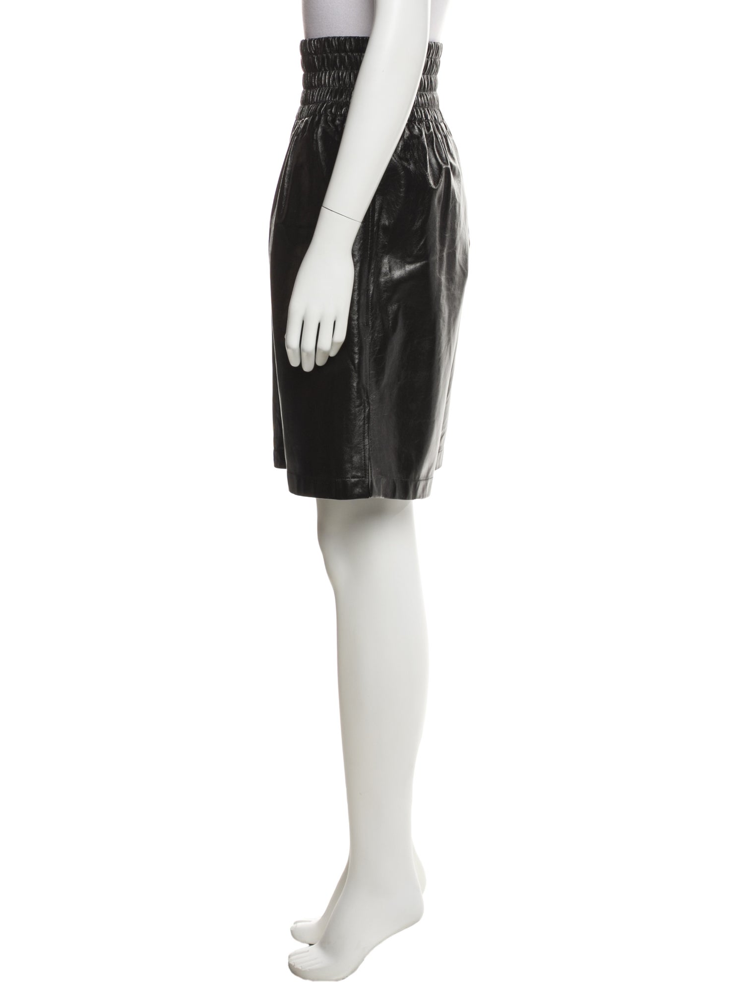 Bottega Veneta Lamb Leather Knee-Length Shorts