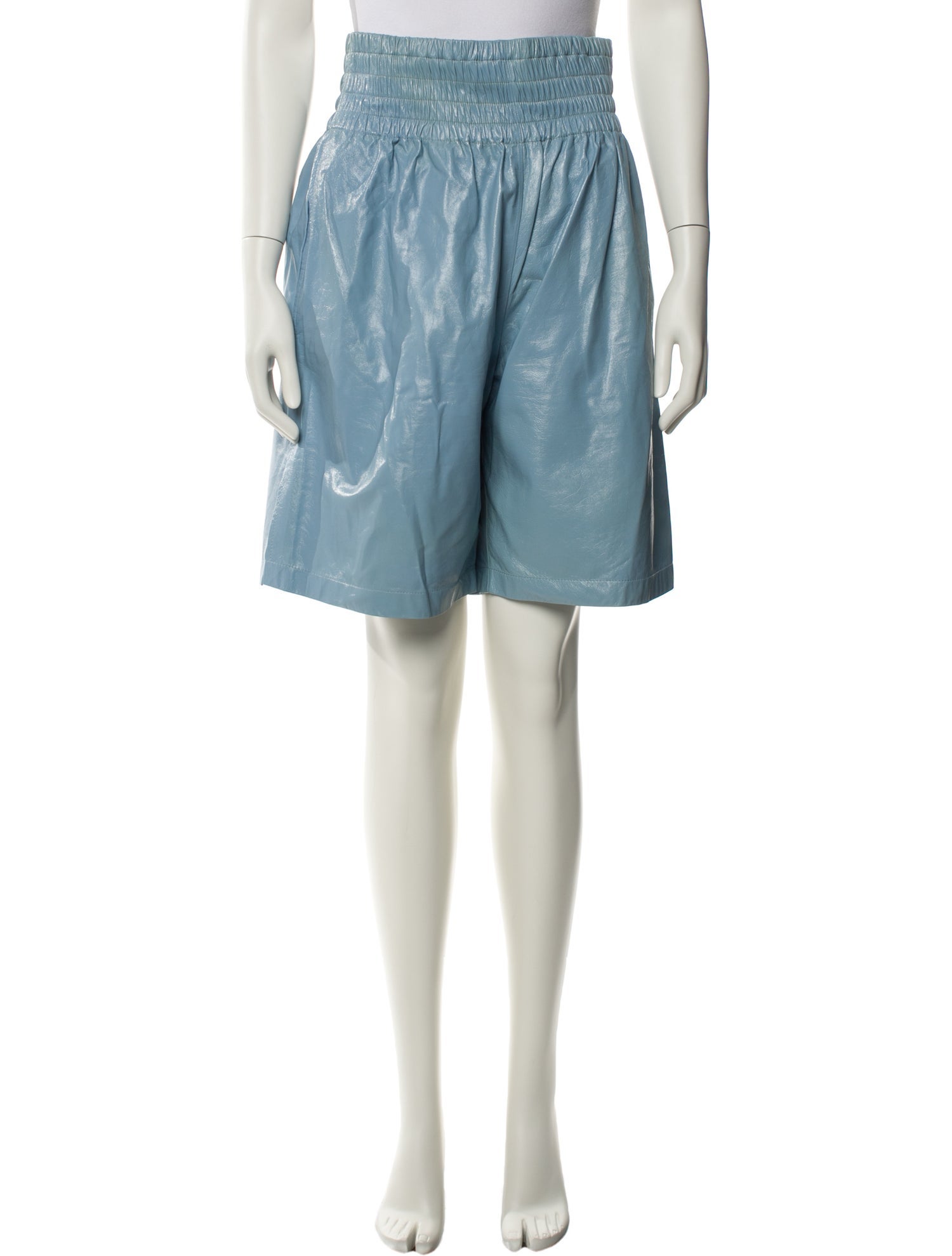 Bottega Veneta Leather Knee-Length Shorts