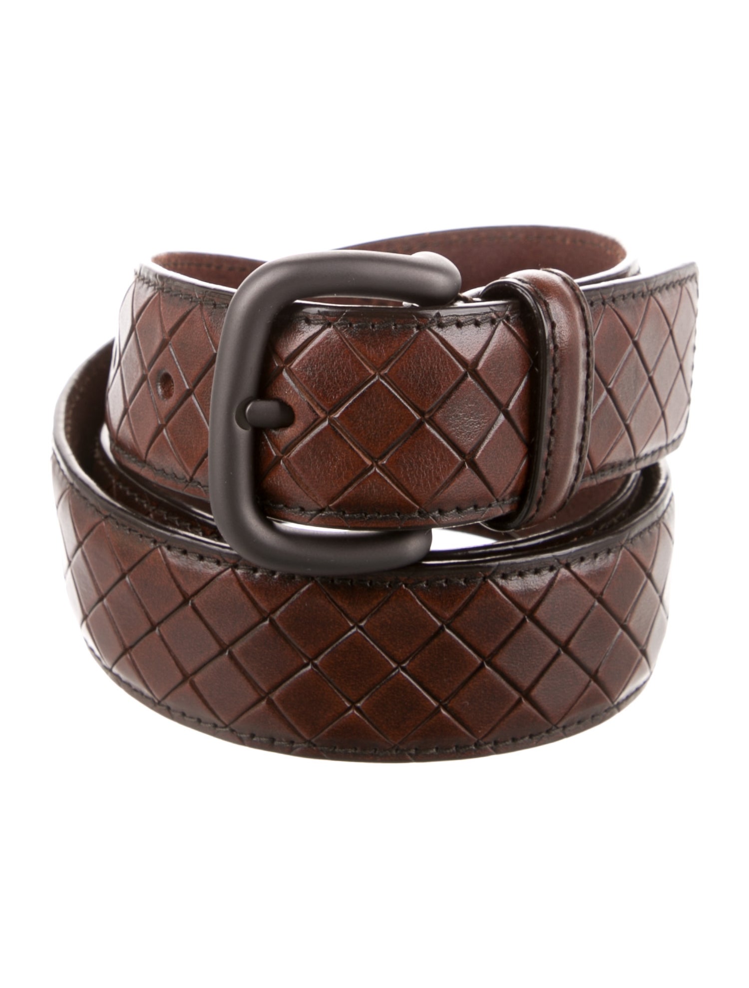 Bottega Veneta Ebano Intrecciato Weave Waist Belt