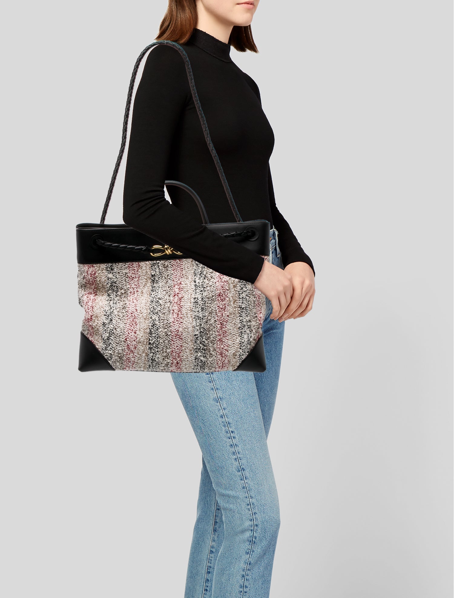 Bottega Veneta Tweed Andiamo Large