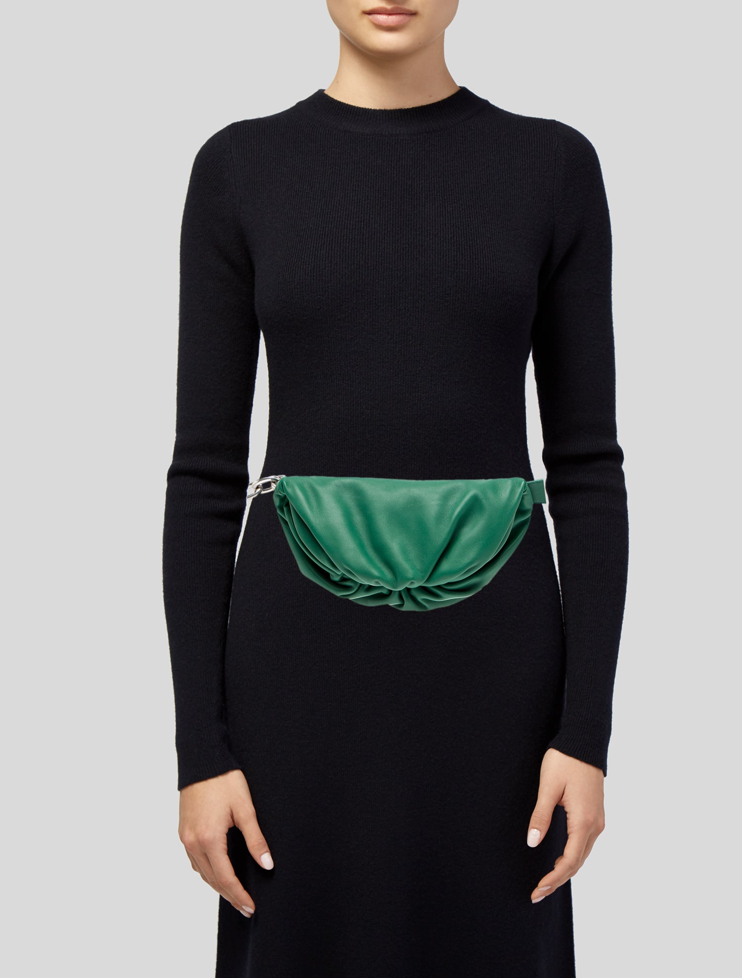Bottega Veneta Chain-Link Belt Chain Pouch