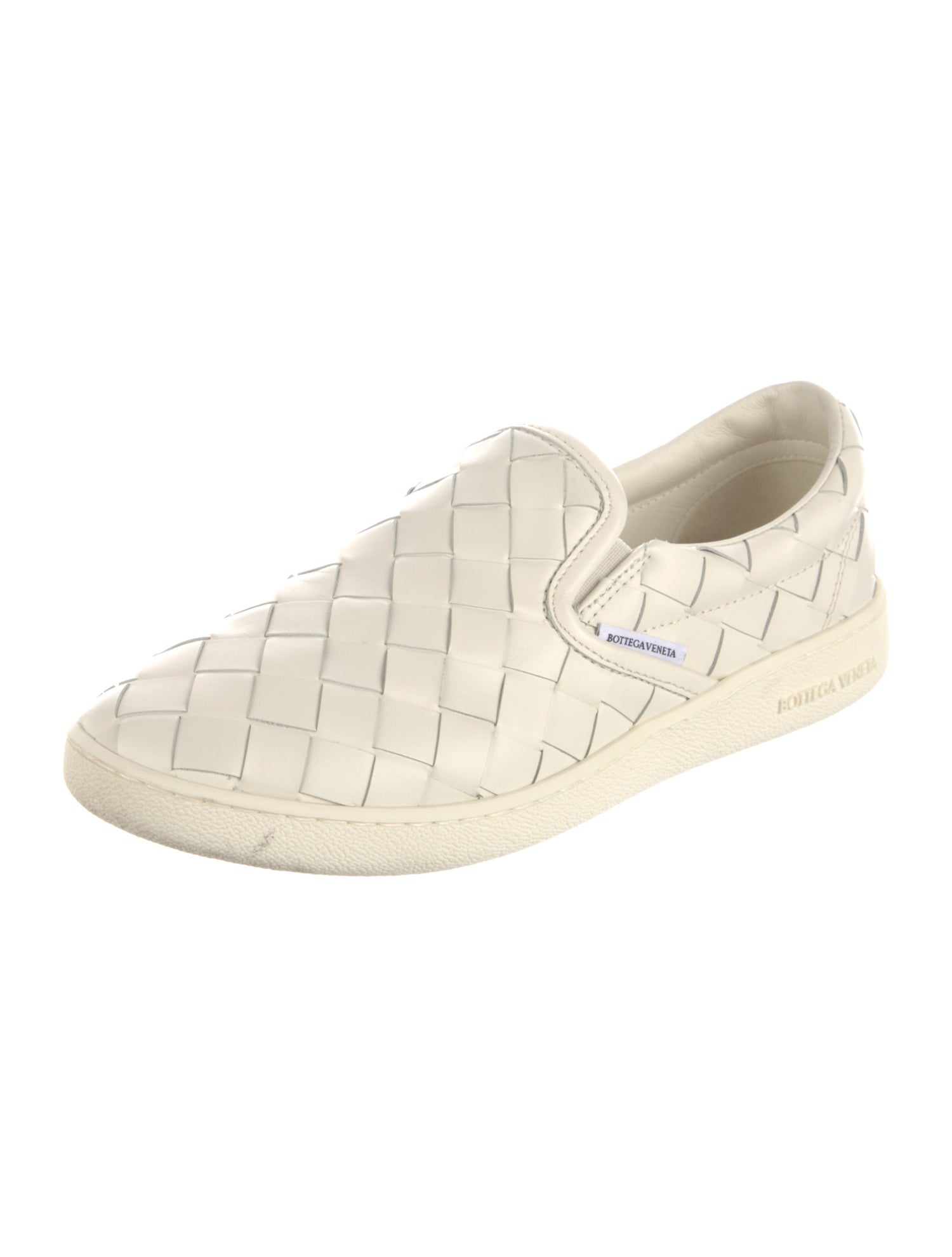 Bottega Veneta Intrecciato Weave Leather Sneakers