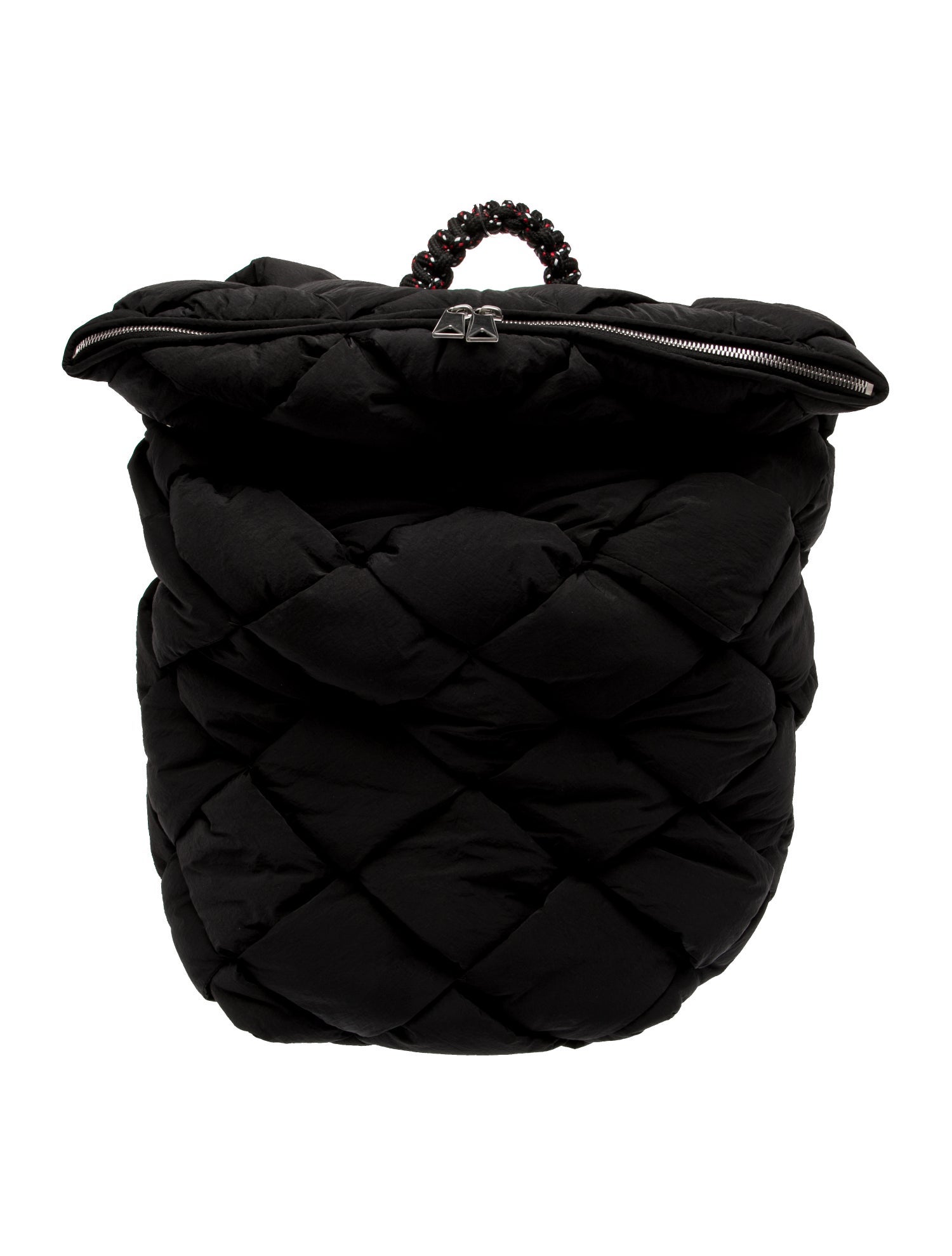 Bottega Veneta Intrecciato Nylon Padded Intrecciato Backpack