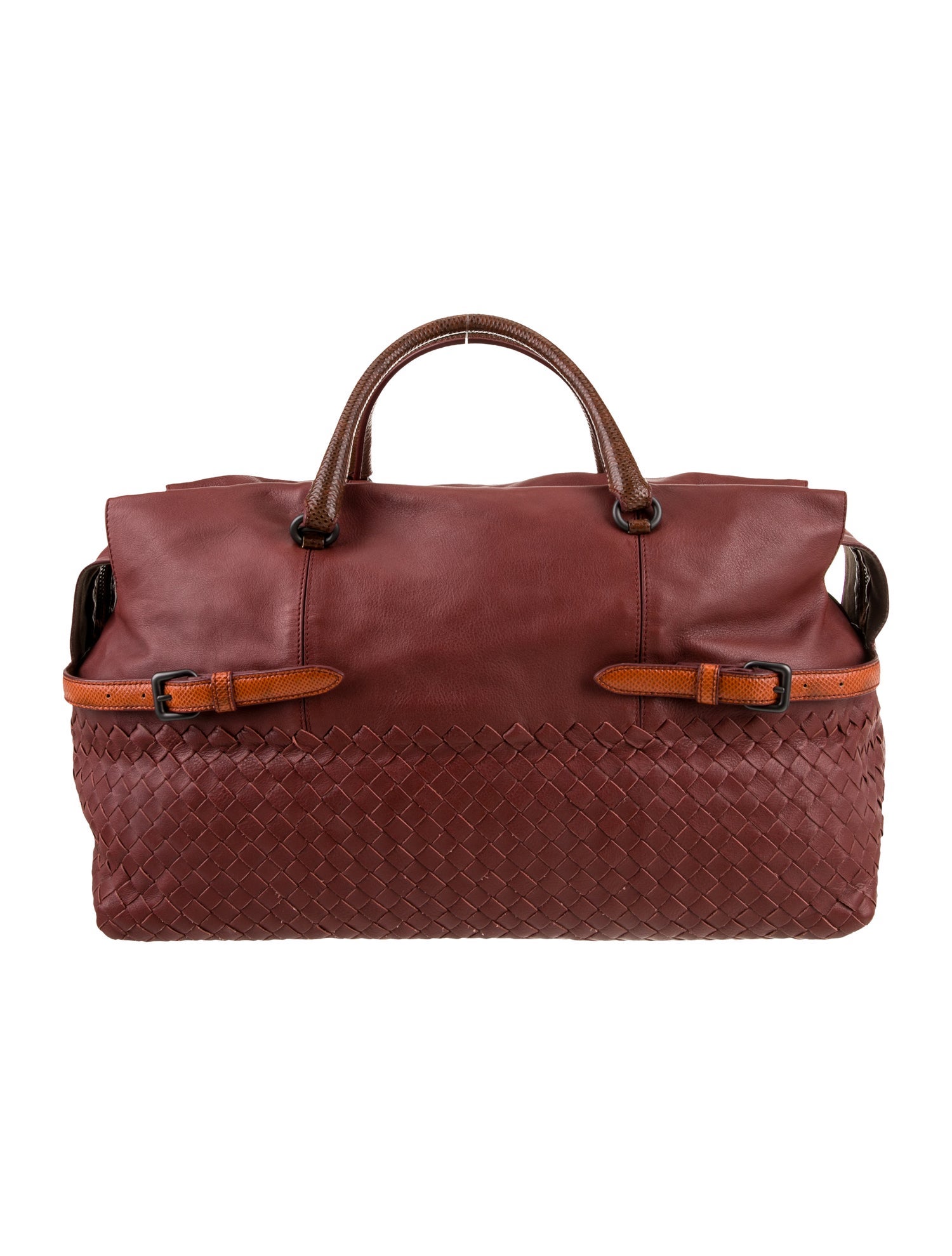 Bottega Veneta Leather Weekender Bag