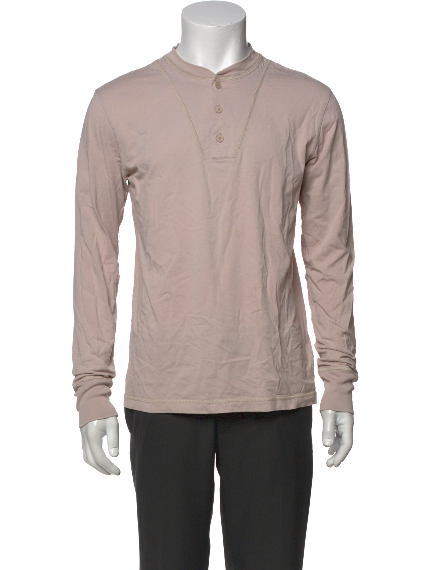 Bottega Veneta Crew Neck Long Sleeve Henley