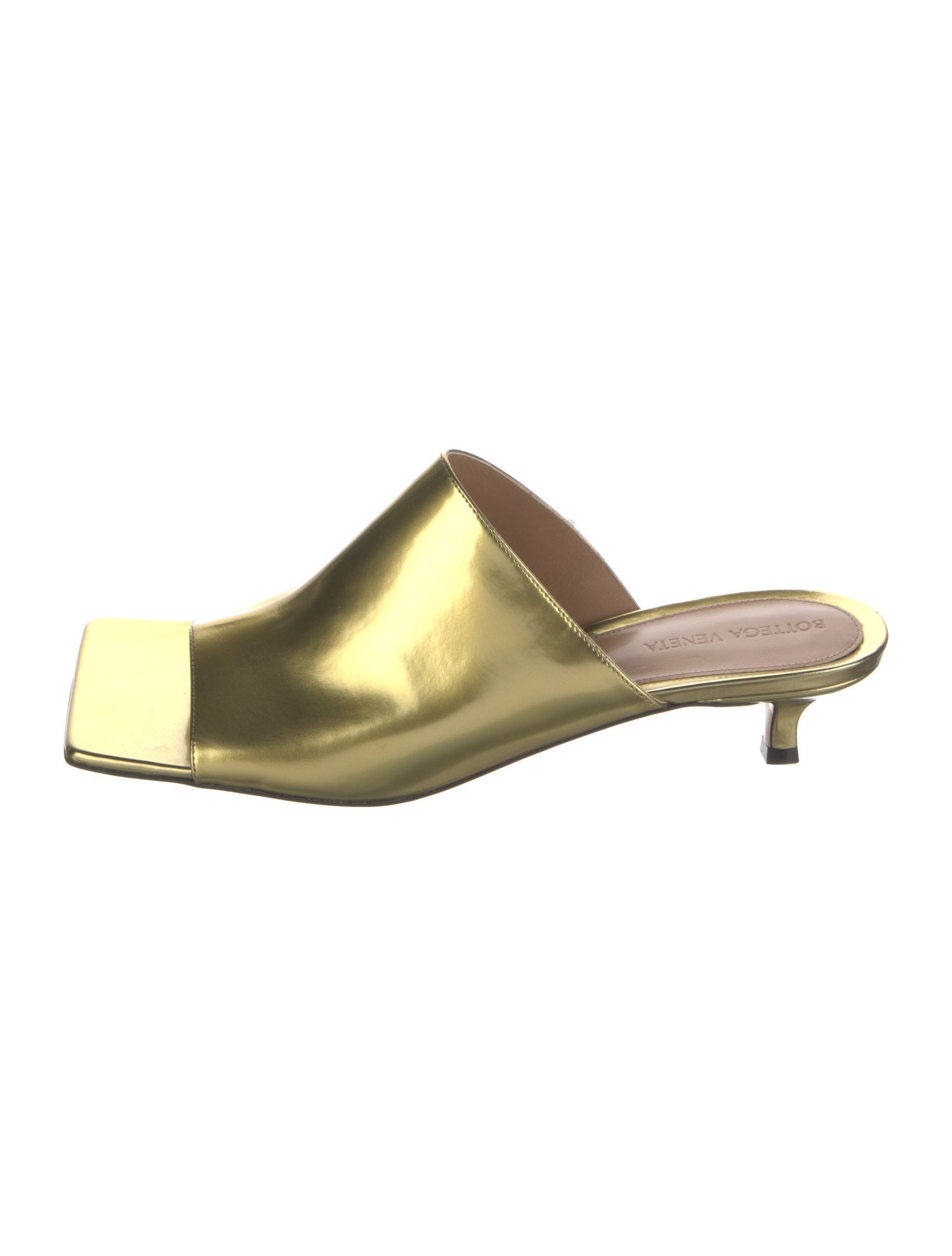 Bottega Veneta Patent Leather Slides w/ Tags