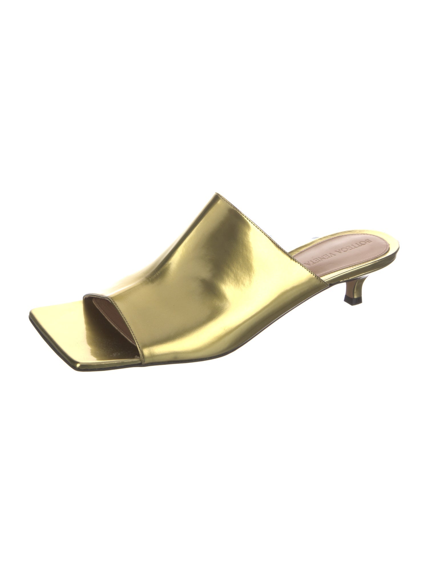 Bottega Veneta Patent Leather Slides w/ Tags