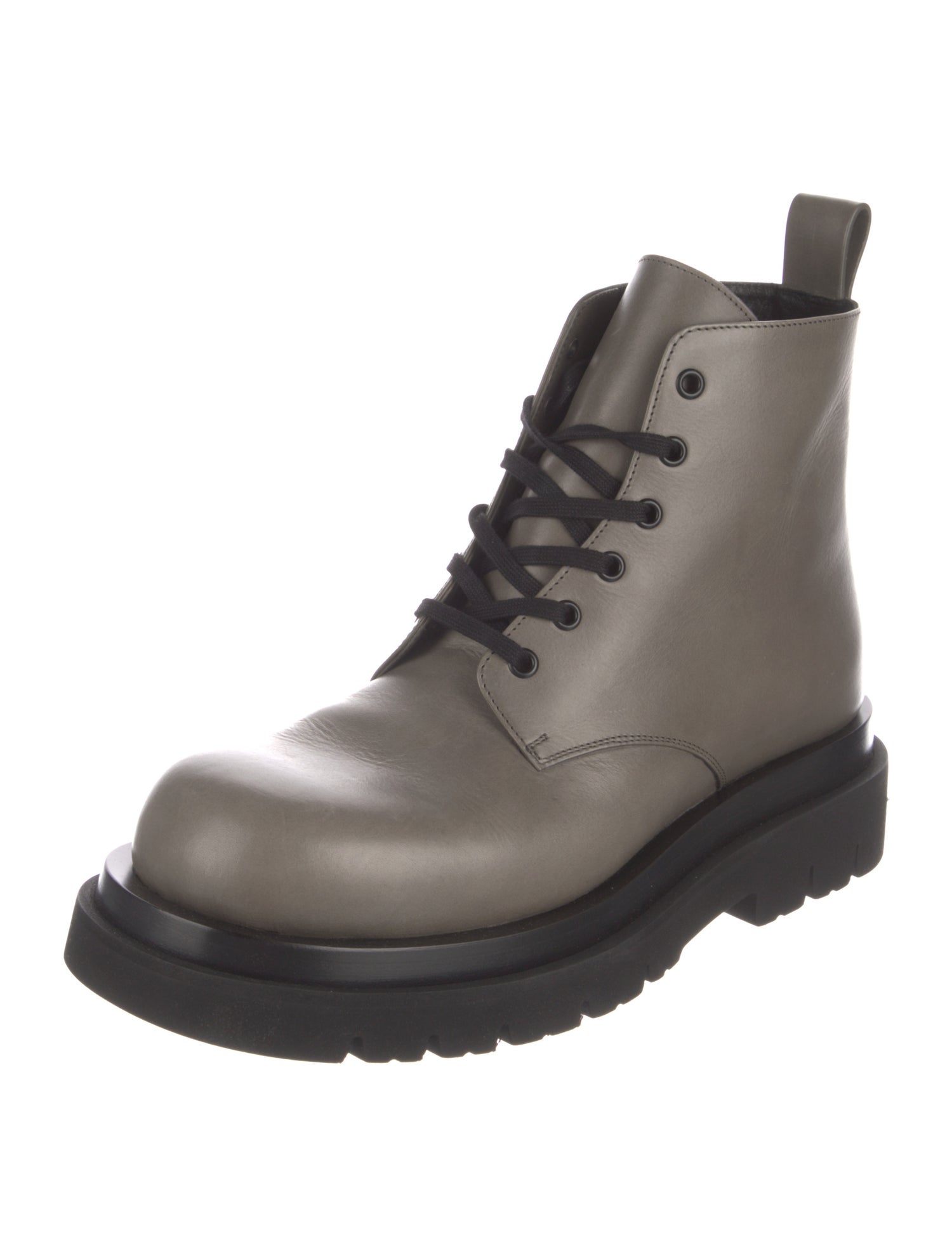 Bottega Veneta Leather Combat Boots