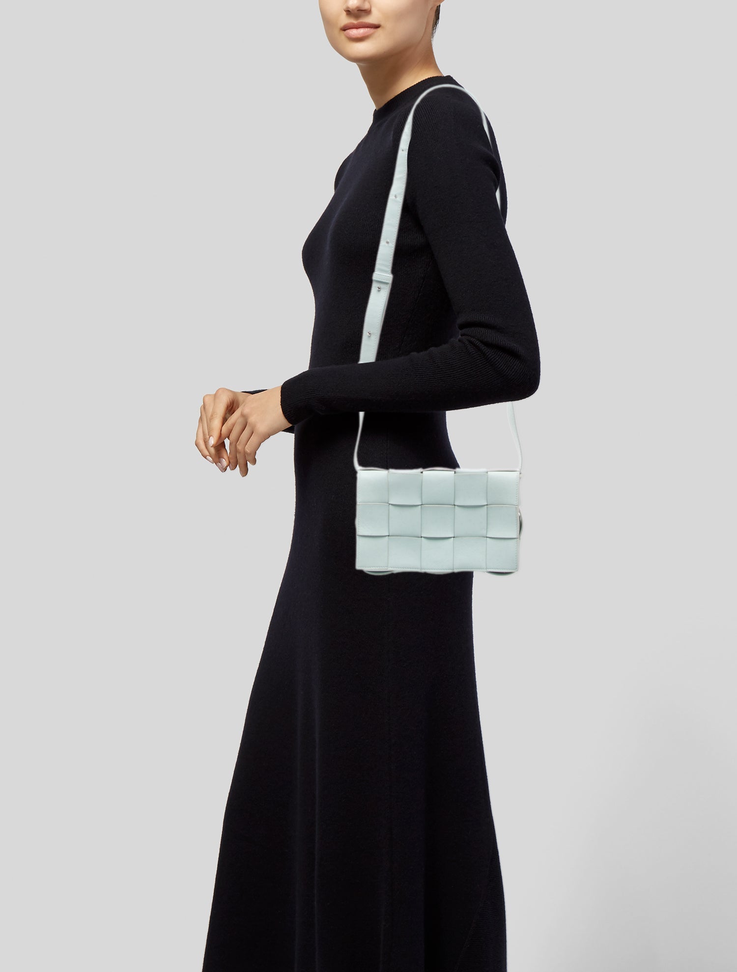 Bottega Veneta Intrecciato Cassette - Blue Crossbody Bags