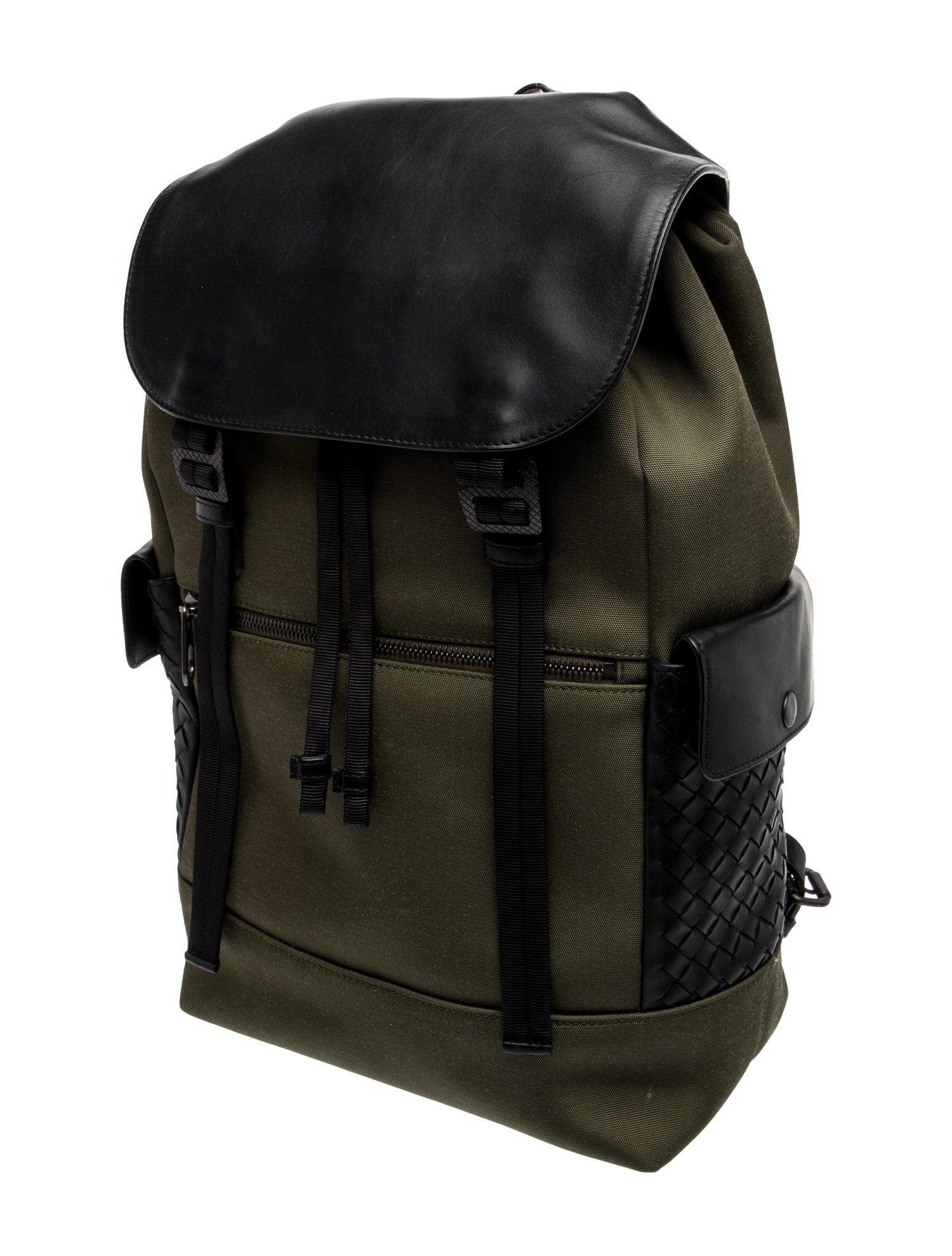 Bottega Veneta Intrecciato Hi-Tech Canvas Sassolungo Backpack