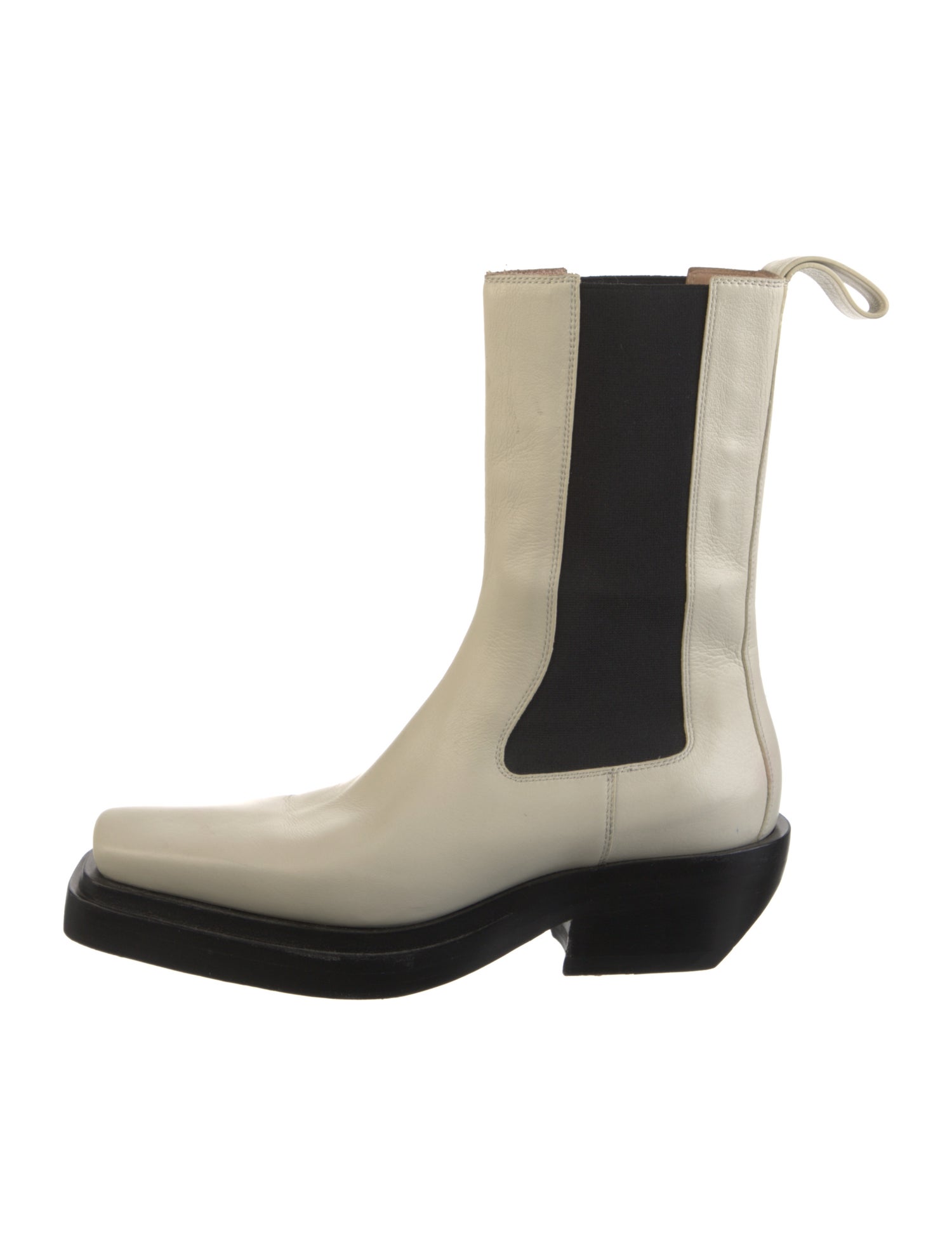 Bottega Veneta Leather Colorblock Pattern Boots