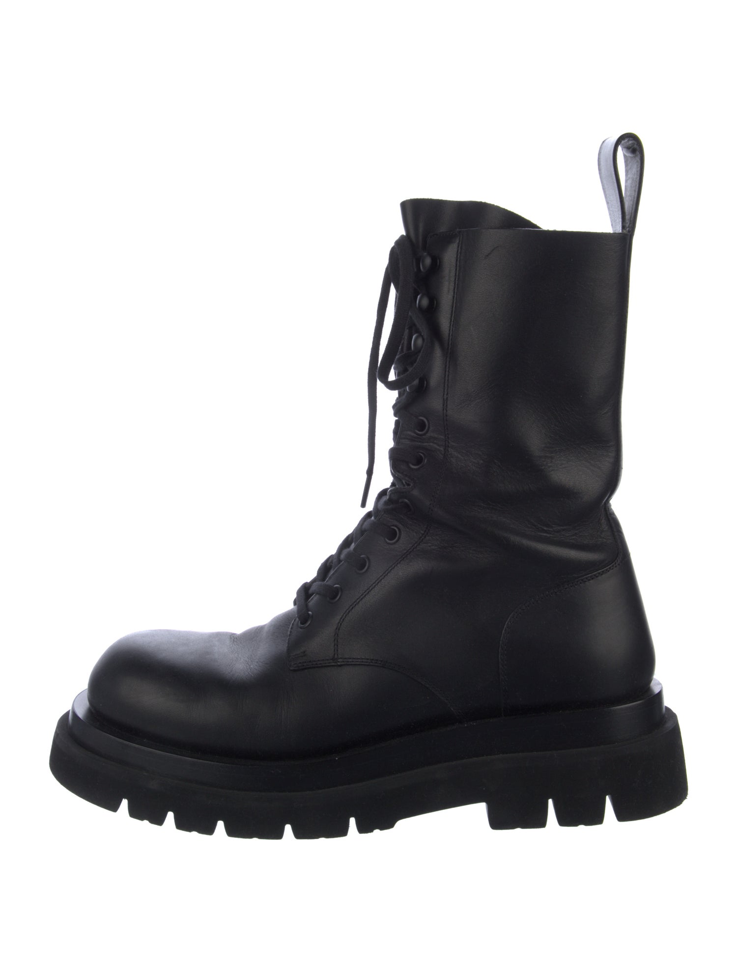 Bottega Veneta Leather Combat Boots
