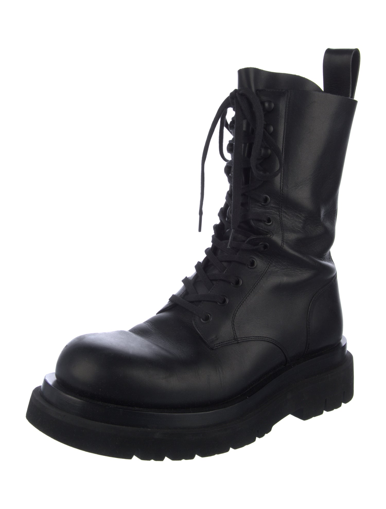 Bottega Veneta Leather Combat Boots