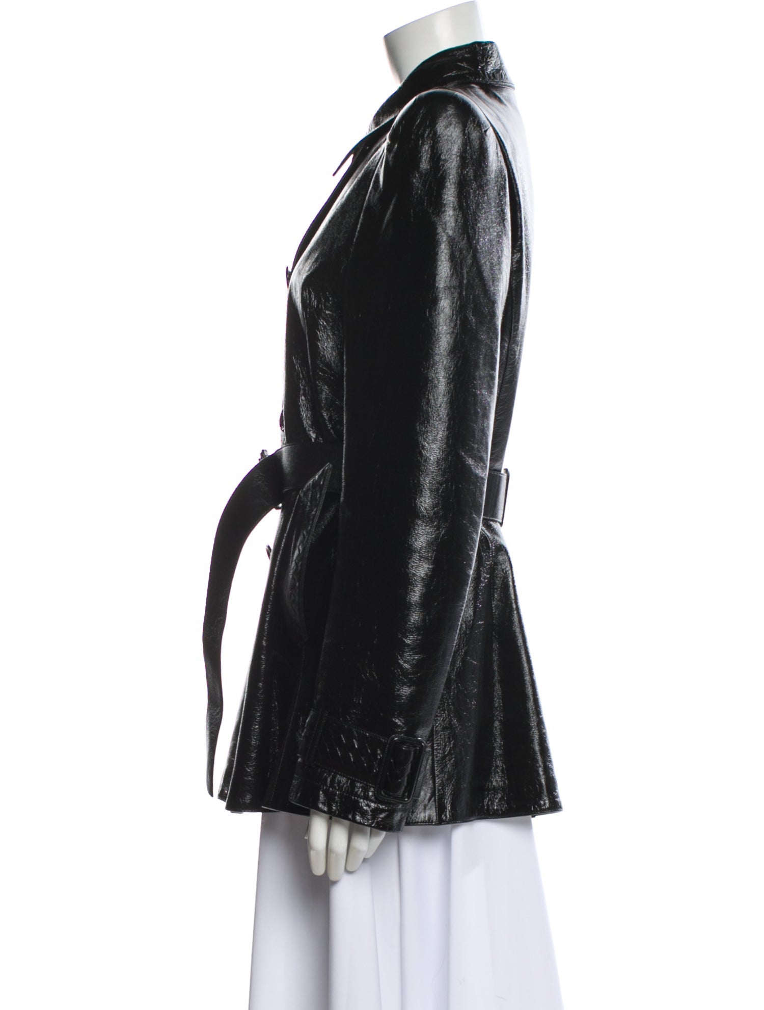 Bottega Veneta Leather Trench Coat