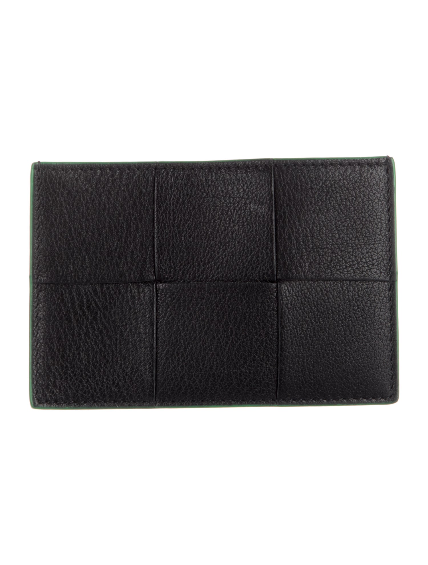 Bottega Veneta Leather Cassette Card Case Intrecciato Weave Bifold Wallet