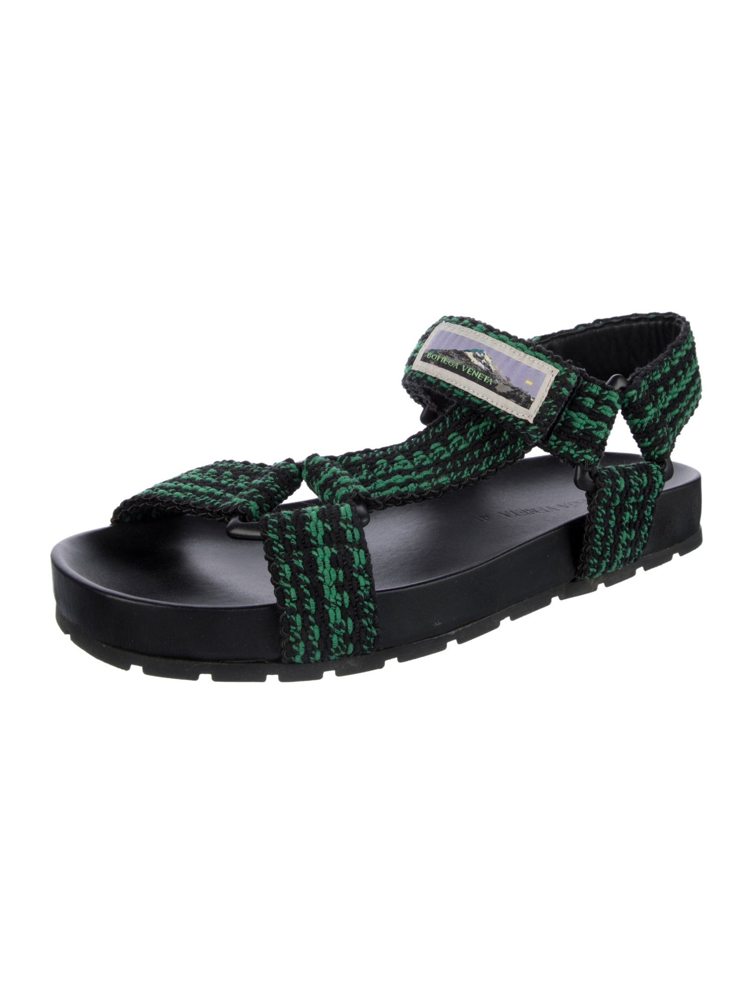 Bottega Veneta Rubber Patterned Sandals