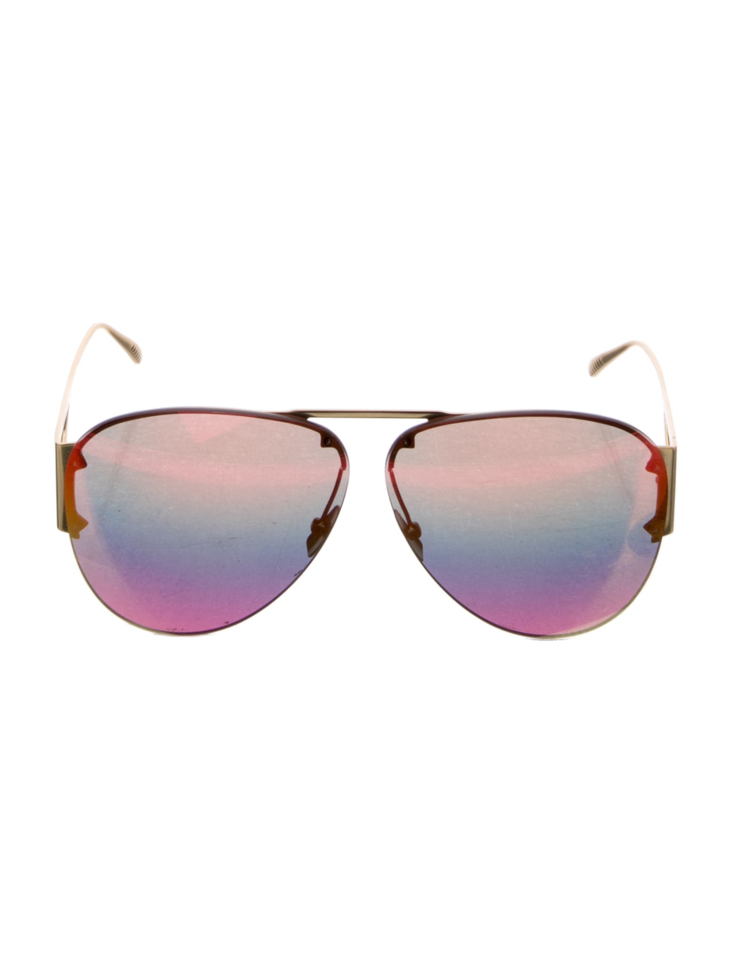 Bottega Veneta Aviator Gradient Sunglasses