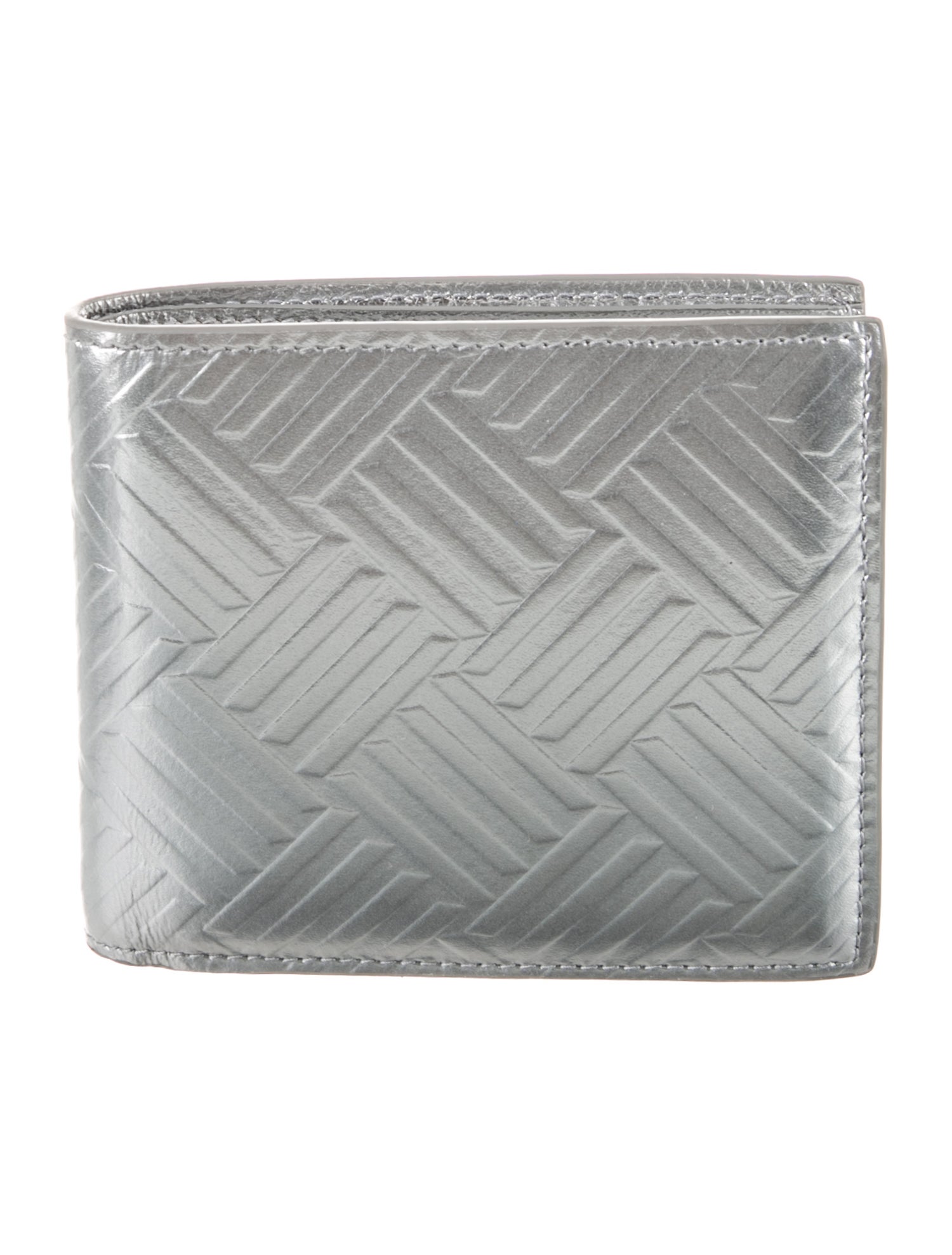 Bottega Veneta Embossed Leather Printed Bifold Wallet