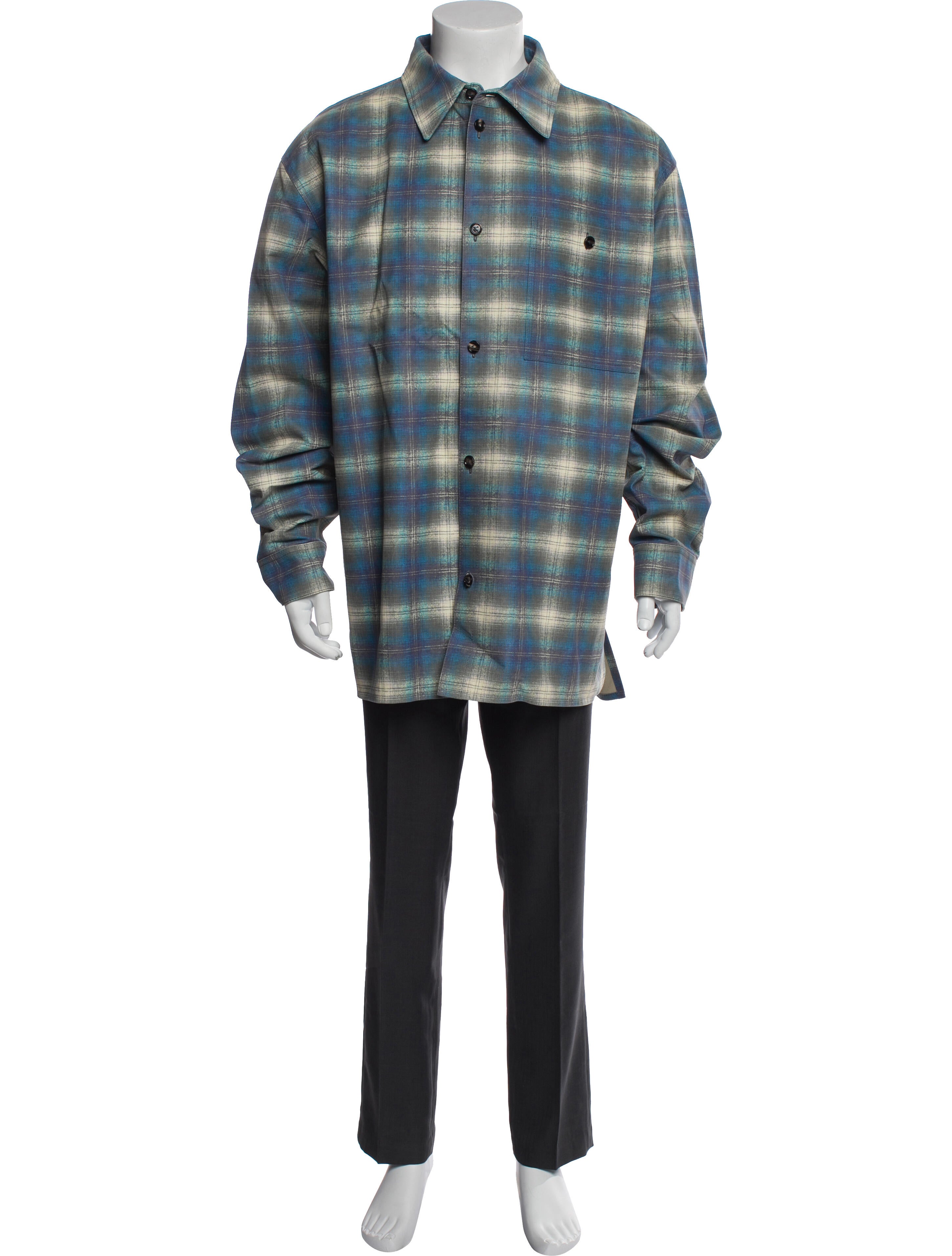 Bottega Veneta Leather Plaid Print Parka